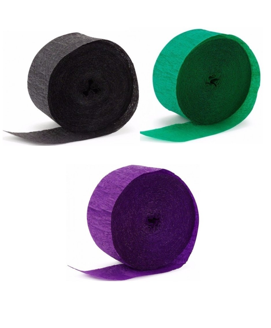 Hulk Themed Party Streamer Decorations - 3 Pack Green Superhero Birthday Supplies for Comic Book Theme Parties & Superhero Celebrations