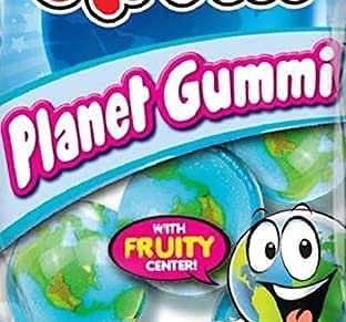 E Frutti Planet Gummi - Assorted Fruit Flavored Gummy Candy - 2.6oz (6 Pack) - Perfect for Birthday Parties, Halloween Treats & Office Snacks