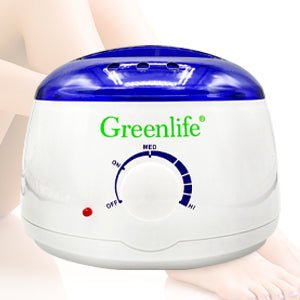 Professional Hair Removal Wax Warmer Kit with 5 Bags Hard Wax & Spatula - At-Home Waxing for Legs, Bikini, Face & Body Hair Removal