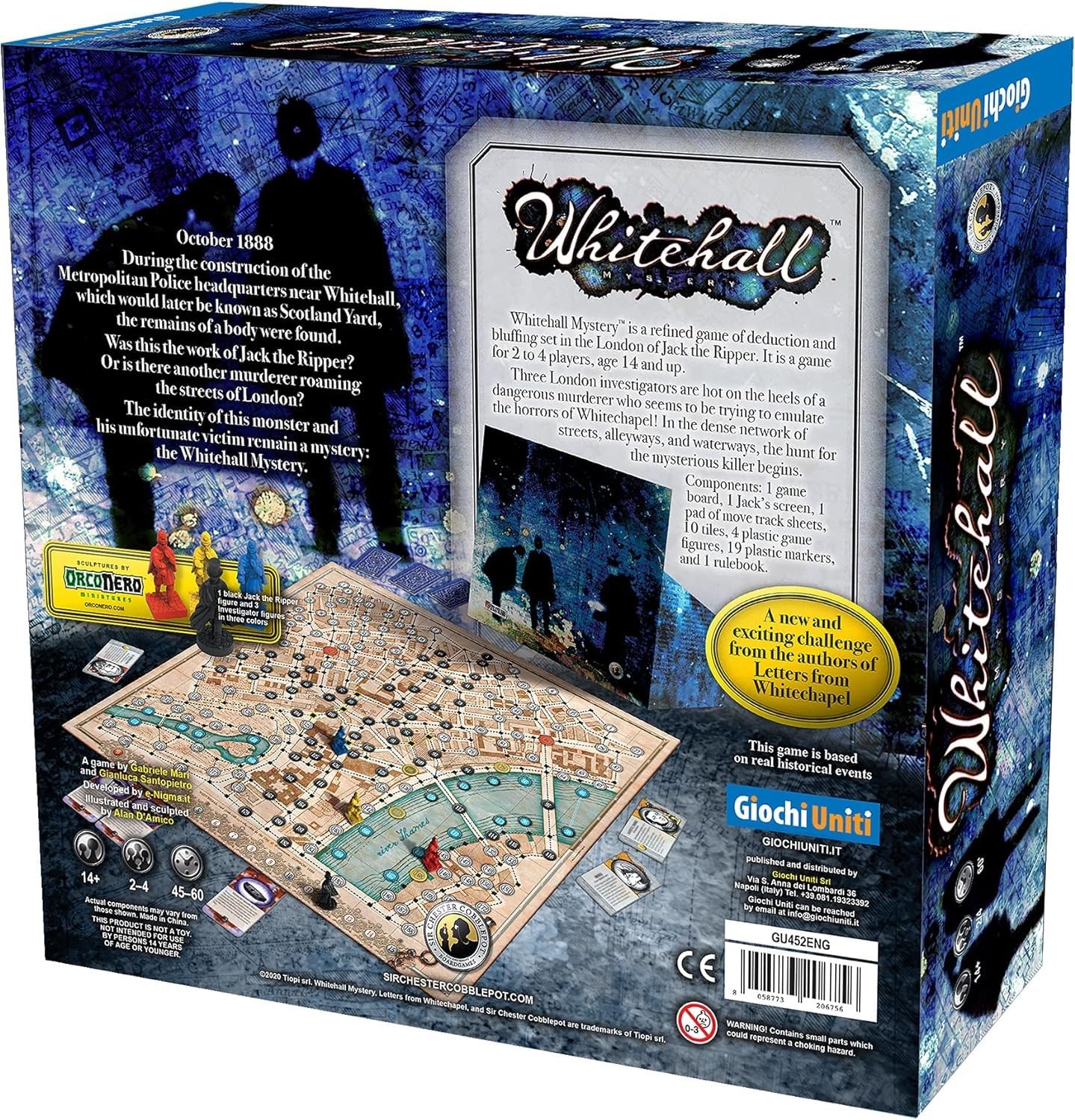 Whitehall Mystery Board Game - Detective Strategy Game for Teens & Adults | Fun Family Game Night for 2-4 Players Ages 13+ | 60 Min Playtime by Giochi Uniti | Perfect for Mystery Parties & Team Building Activities