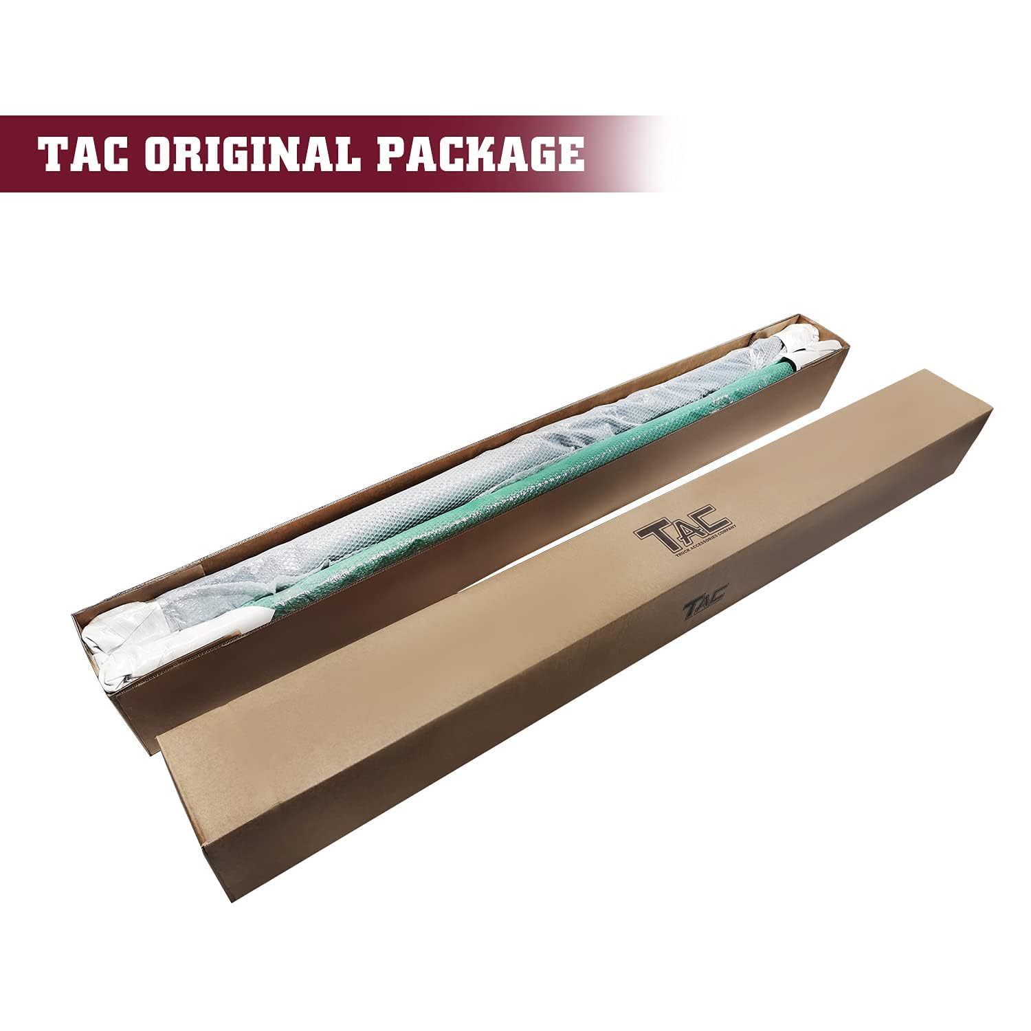 TAC Sidewinder Running Boards for Ford F150/F250 Super Cab - Black Rock Slider Armor for Off-Road Adventures