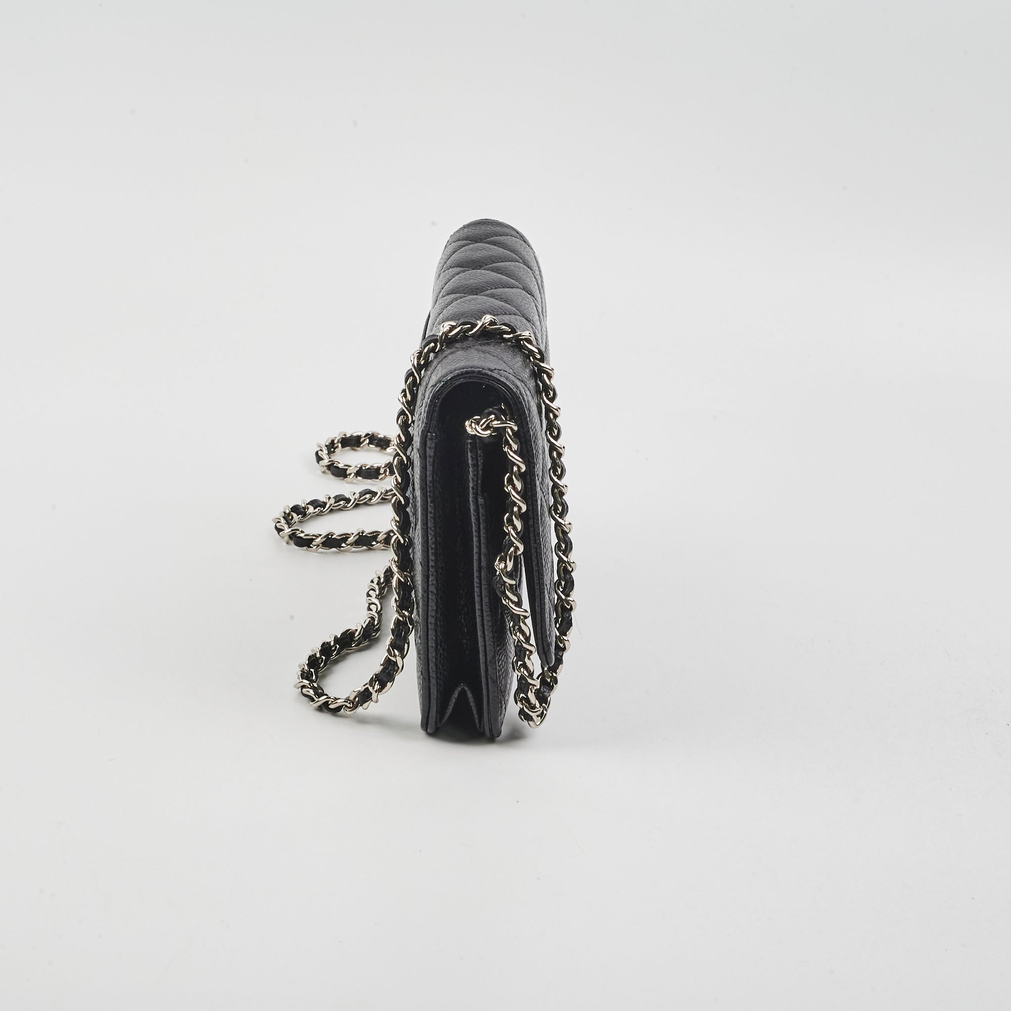 Chanel Caviar Leather Wallet On Chain WOC - Black Crossbody Bag for Women | Luxury Designer Handbag for Everyday Use & Evening Events
