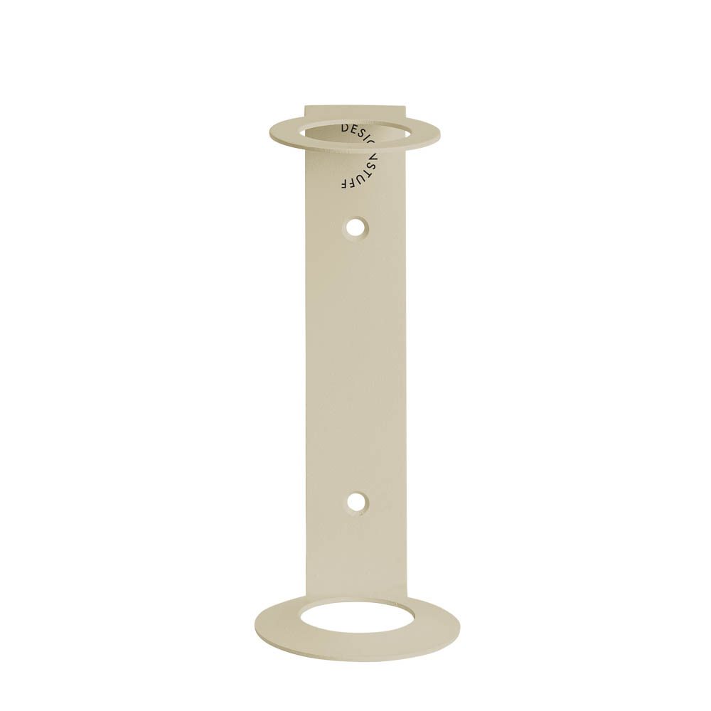 DESIGNSTUFF Single Soap Dispenser Holder - Wall Mounted Bathroom Organizer with Non-Slip Base, Sand Color - Perfect for Kitchen, Bathroom, and Laundry Room Organization