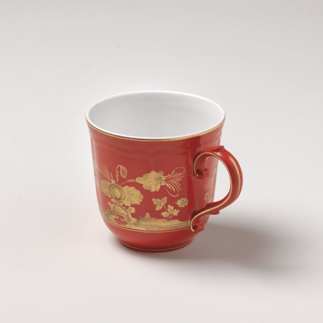 Oriente Italiano Coffee Mug - Premium Ceramic Cup with Red Design - Perfect for Home, Office & Gifts