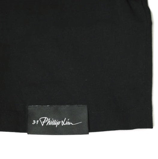3.1 Phillip Lim XS Long Sleeve Logo Tee in Black - Stylish Casual Wear for Women's Everyday Outfits