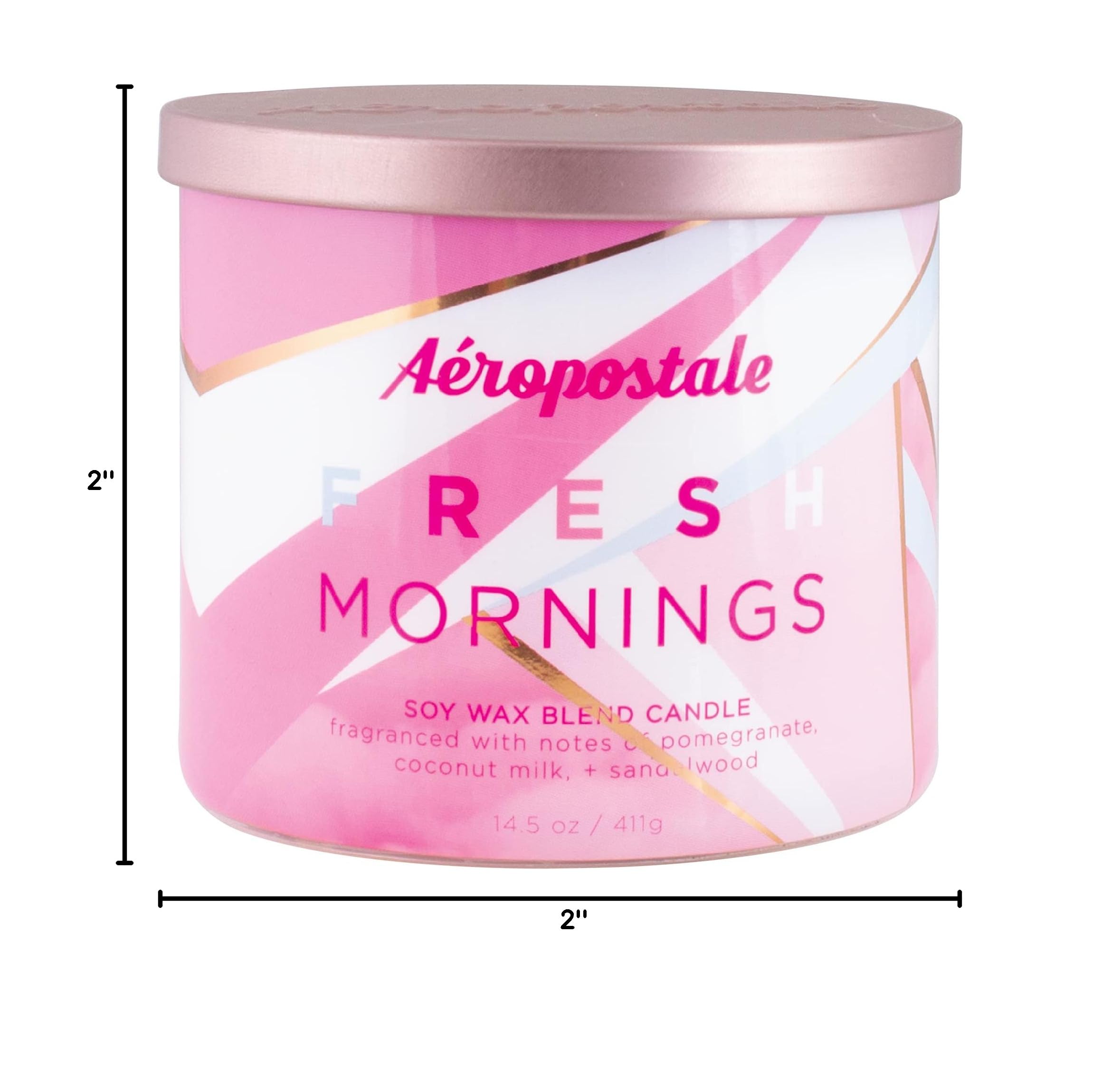 Aeropostale Scented Soy Candle - Fresh Mornings Fragrance, Long-Lasting Aromatherapy for Home, Office & Relaxation | Perfect for Gifts, Meditation & Stress Relief