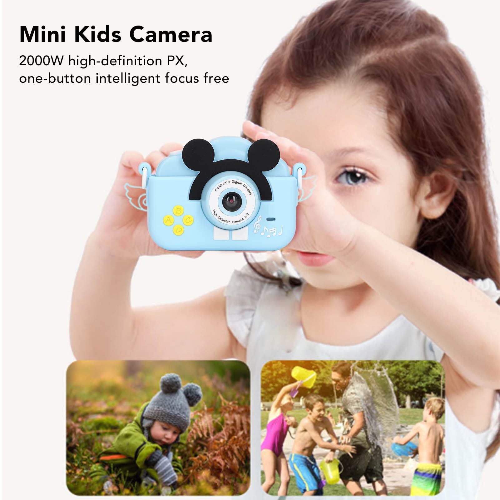 Kids Digital Camera - HD Mini Cartoon Camera for Children, Teens, Boys & Girls | Portable Multifunctional Camera for Travel, Birthday Gifts & School Activities