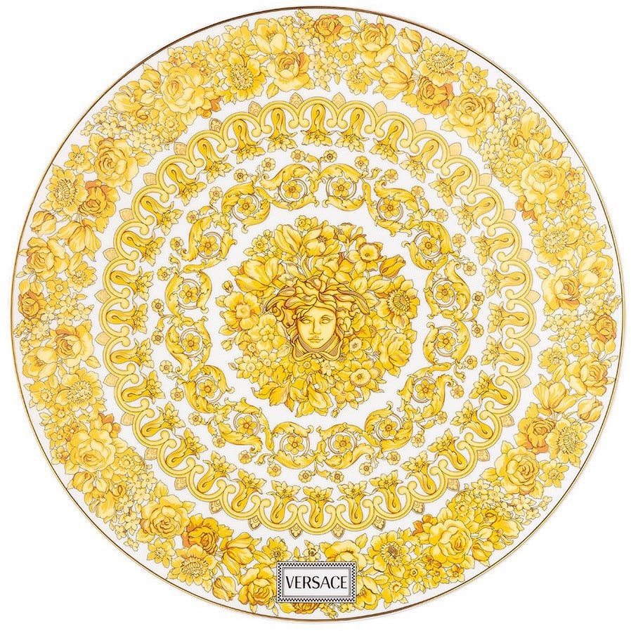 Medusa Rhapsody Decorative Serving Plate - Elegant Greek Mythology Inspired Dinnerware for Parties, Weddings & Home Decor