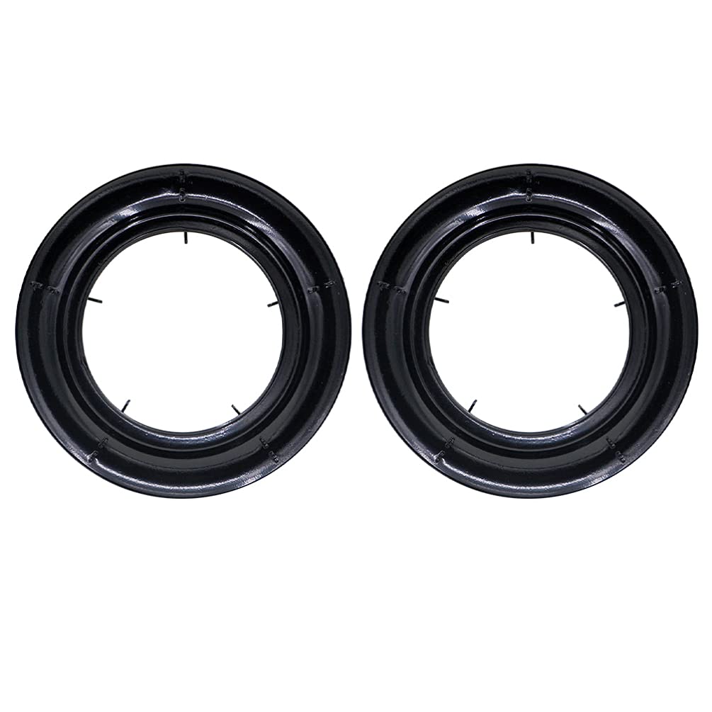 OSALADI 2-Pack Cast Iron Wok Support Ring - Heavy Duty Stove Rack, Pan Holder Stand for Gas Cooktop, Range & Stove Accessories - Perfect for Woks, Milk Pots & Cooking Utensils - Ideal for Asian Cooking, Stir-Frying & Kitchen Safety