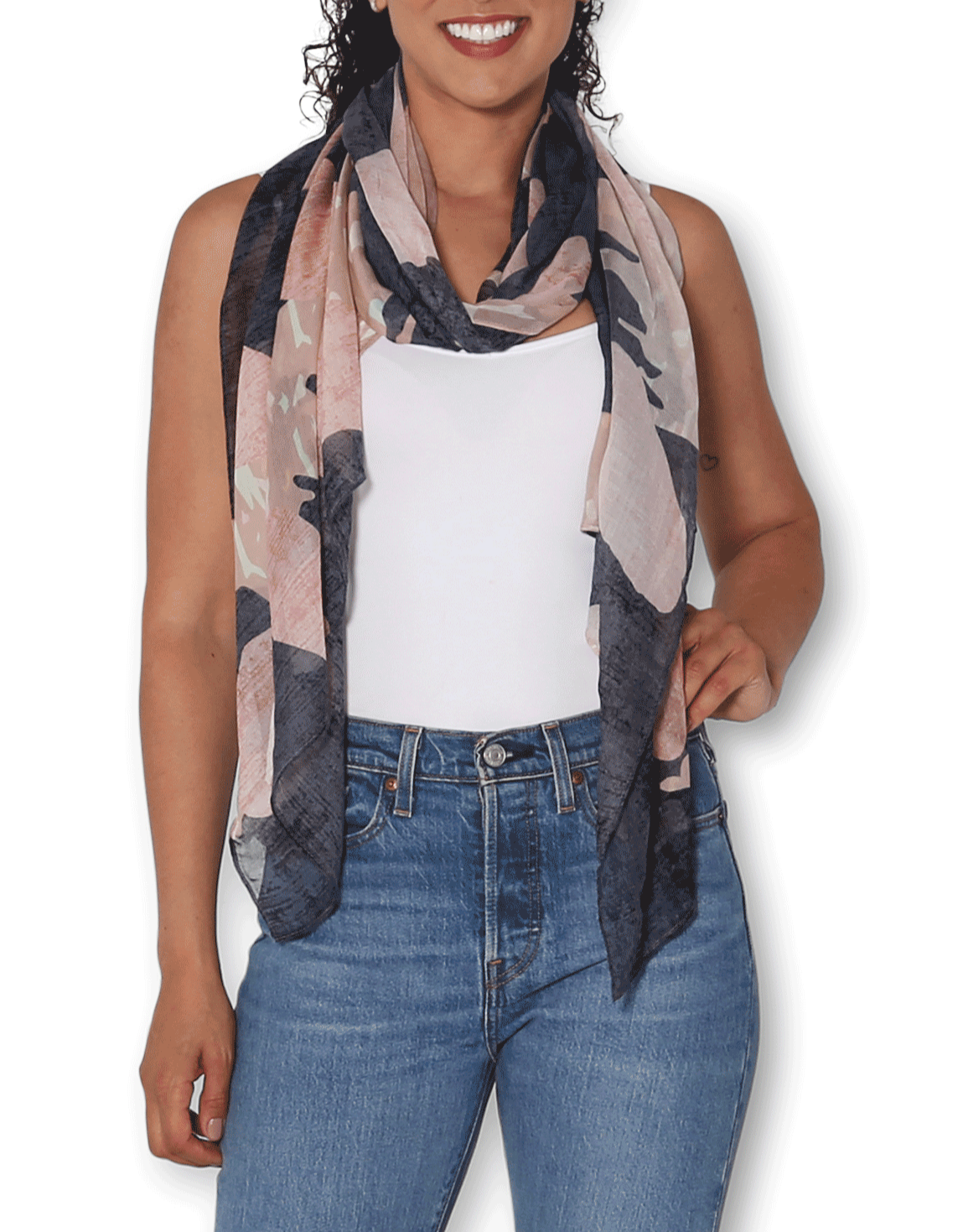 The Artists Label Wild Safari Scarf - Stylish & Soft Fashion Accessory for Women - Perfect for Travel, Office & Everyday Outfits