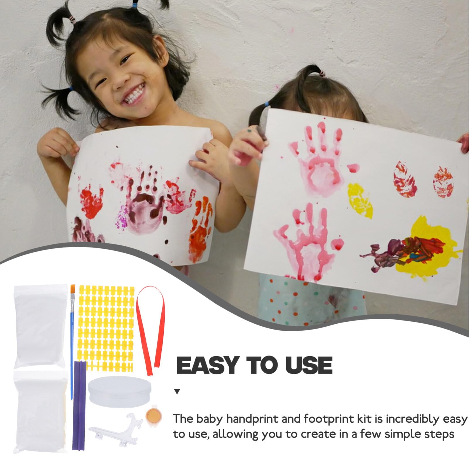 Personalized Baby Handprint & Footprint Casting Kit - Create Lasting Keepsakes for Newborns, Perfect Baby Shower Gift & First Year Milestone Memory