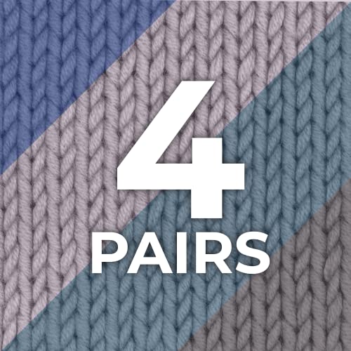 Blue/Tan/Aqua/Brown - 4 Pairs