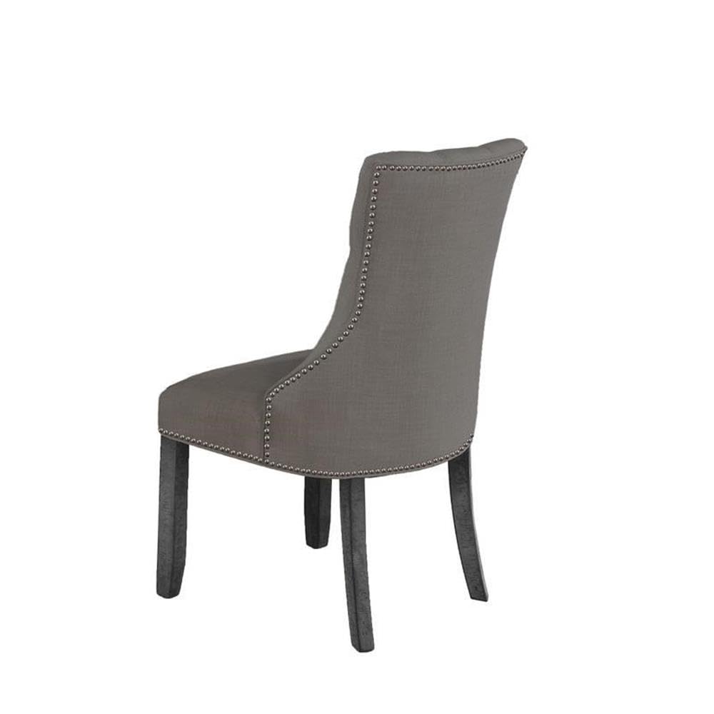 Premium Gray Dining Chairs Set of 4 - High-Quality Modern Kitchen Chairs with Comfortable Cushion - Perfect for Home, Restaurant, and Office Use