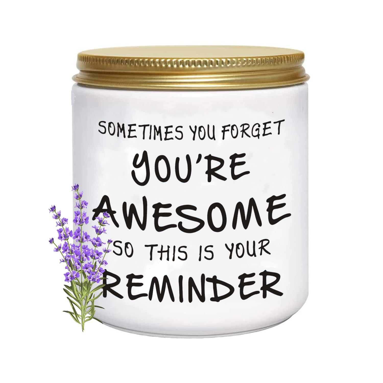 Unique Lavender Scented Candles for Women - Inspirational Gifts for Valentine's Day, Mother's Day, Christmas, Birthday, Graduation - Perfect for Her, Sister, Best Friend, Wife, Girlfriend - Ideal for Relaxation, Meditation, and Home Decor