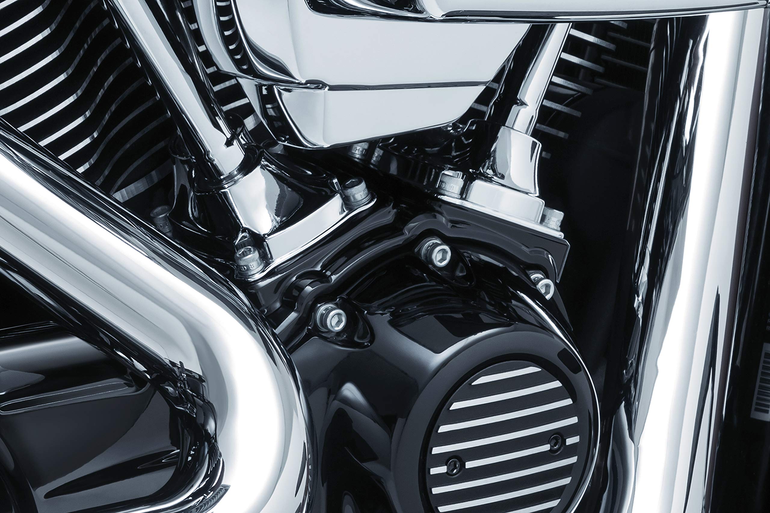 Kuryakyn Precision™ Tappet Block Accent for Harley-Davidson Milwaukee-Eight® Engine - Gloss Black Motorcycle Accessory for Enhanced Style & Performance