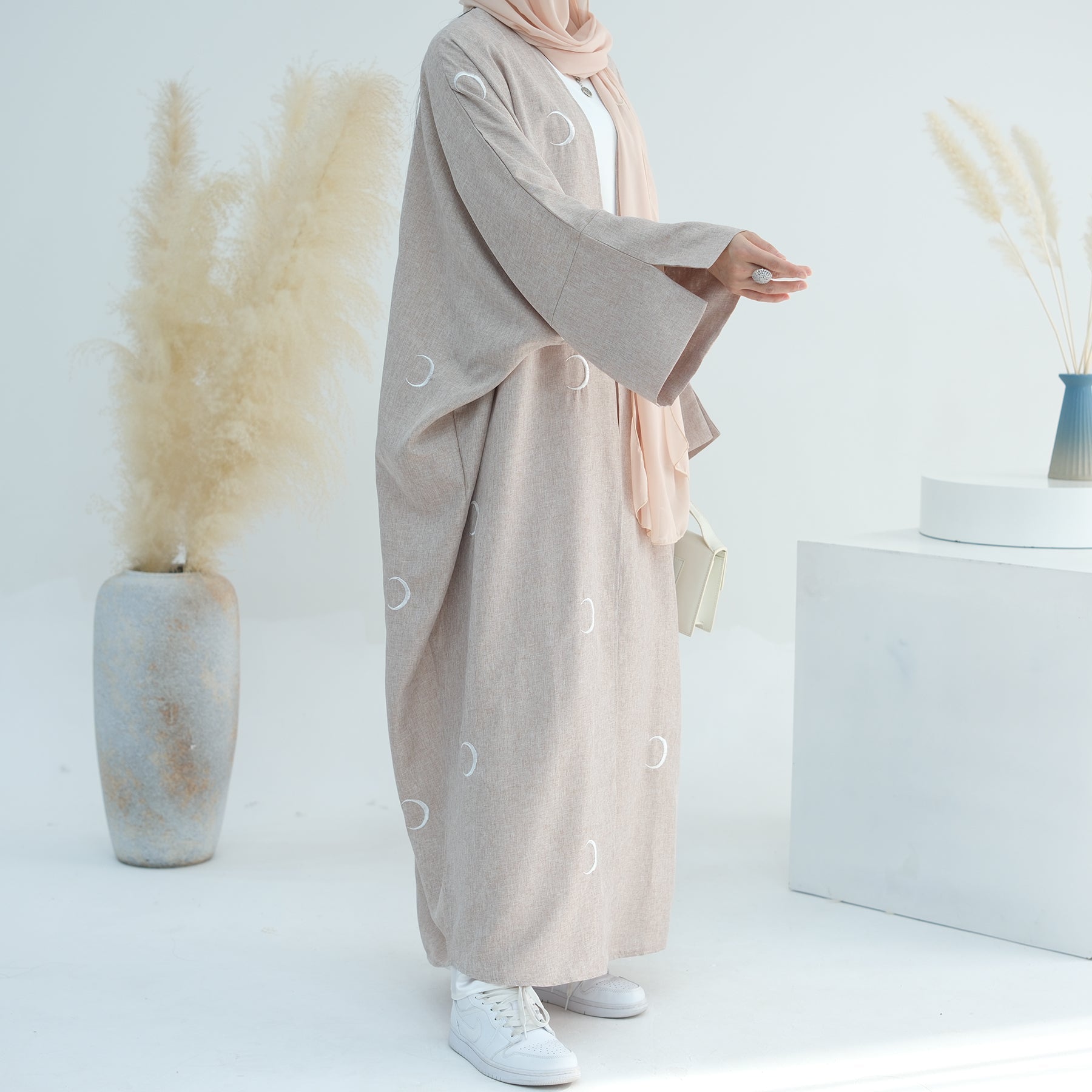 Luna Cotton Mix Lightweight Duster Coat for Women - Soft & Breathable Sand Color Long Cardigan - Perfect for Spring, Fall, and Layering Outfits
