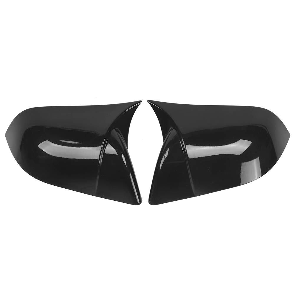 Glossy Black Rearview Mirror Cover Shell for Tesla Model 3 2017-2020 - Left & Right Side Mirror Protector - Easy Installation & Enhanced Style for Daily Driving