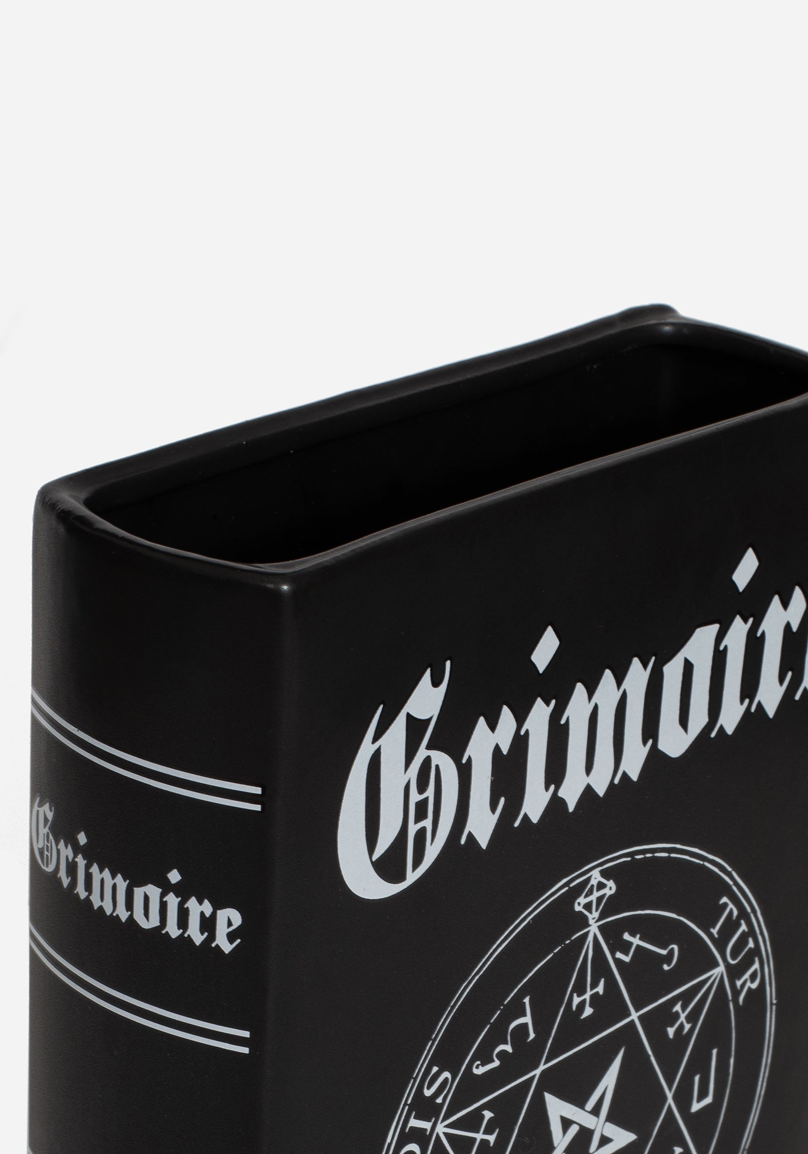 Maleficarum Grimoire Book Vase - Gothic Decor for Home & Office - Perfect for Dark Academia Aesthetic, Witchy Altar, and Unique Gift Ideas