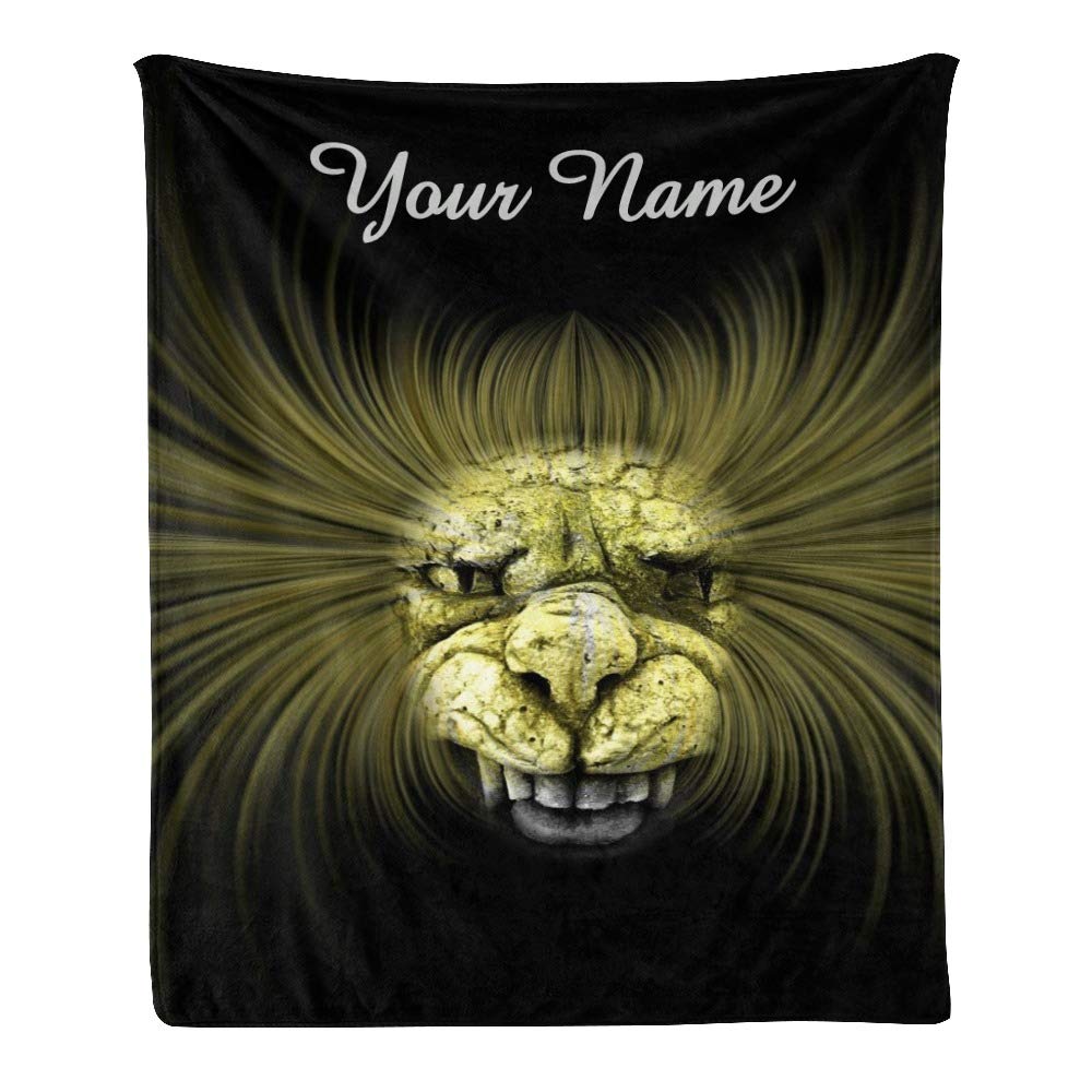 Personalized Horror Fleece Throw Blanket with Name - Super Soft Custom Blanket for Couch, Sofa & Bed (50x60 inches) - Perfect for Halloween Decor, Cozy Movie Nights & Gift Giving