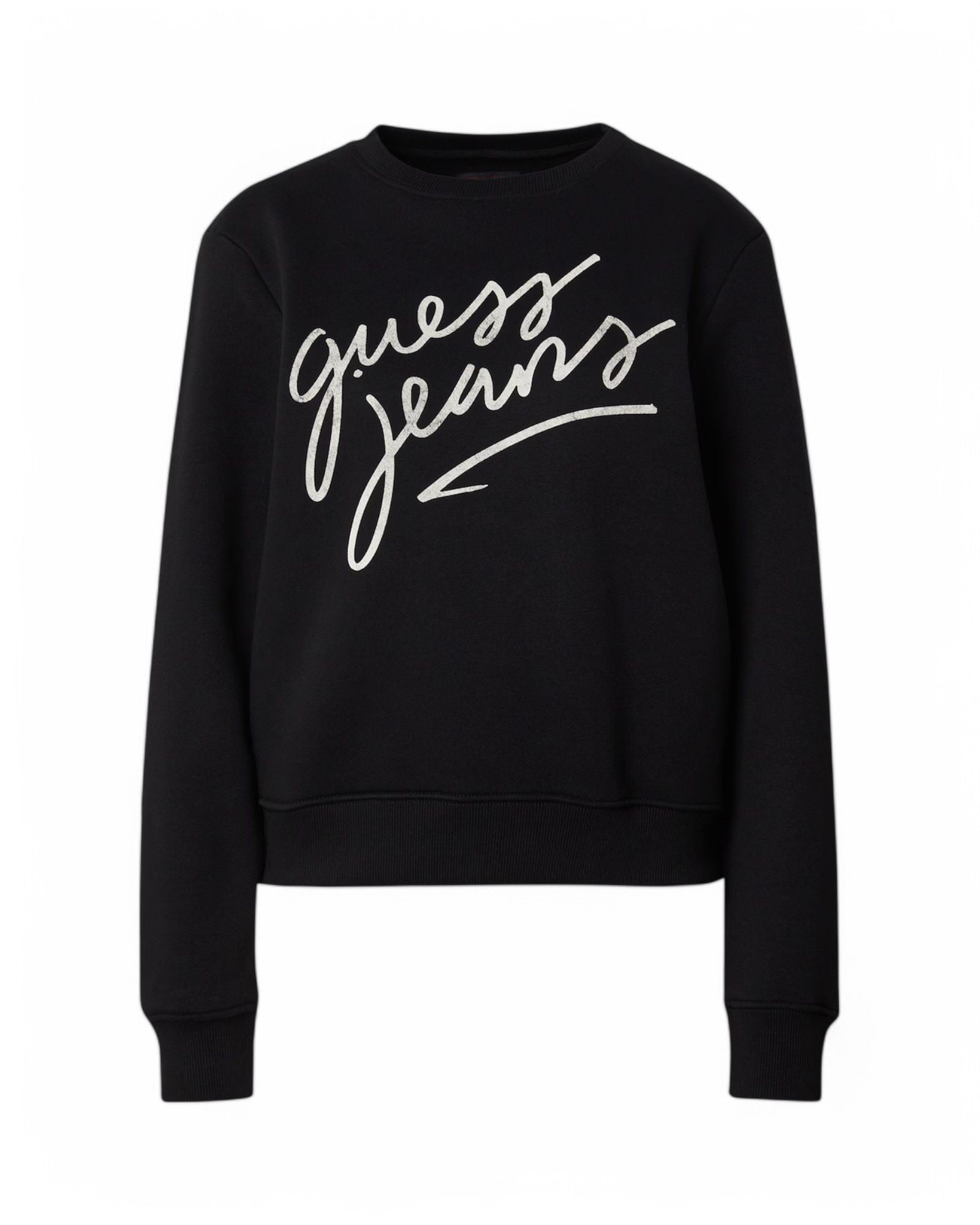 Guess Women's Crew Neck Logo Sweatshirt - Casual Pullover for Everyday Wear & Street Style Outfits