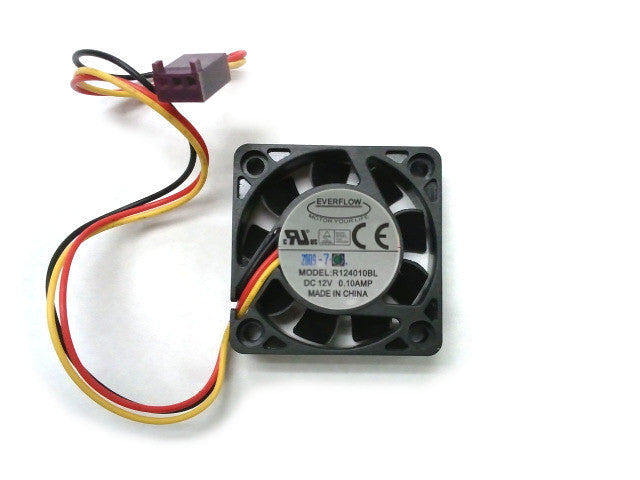 Everflow 40x40x10mm Low Noise Ball Bearing 3-Pin PC Cooling Fan R124010BL - Perfect for Computer Case, CPU Cooler & Electronics Cooling
