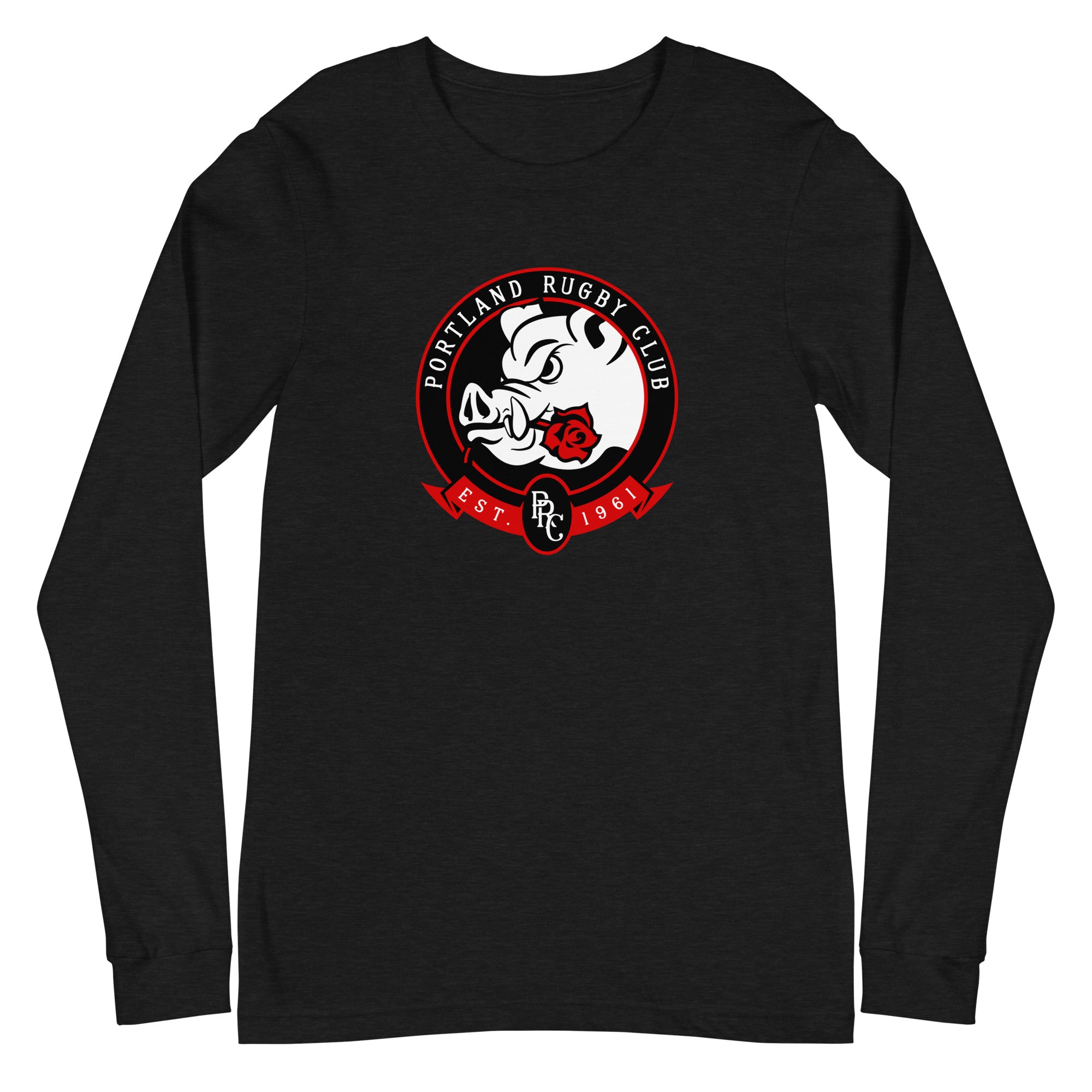 Portland Pigs Graphic Long Sleeve T-Shirt for Men & Women - Soft Cotton Crewneck Social Tee for Casual Wear, Outings & Street Style