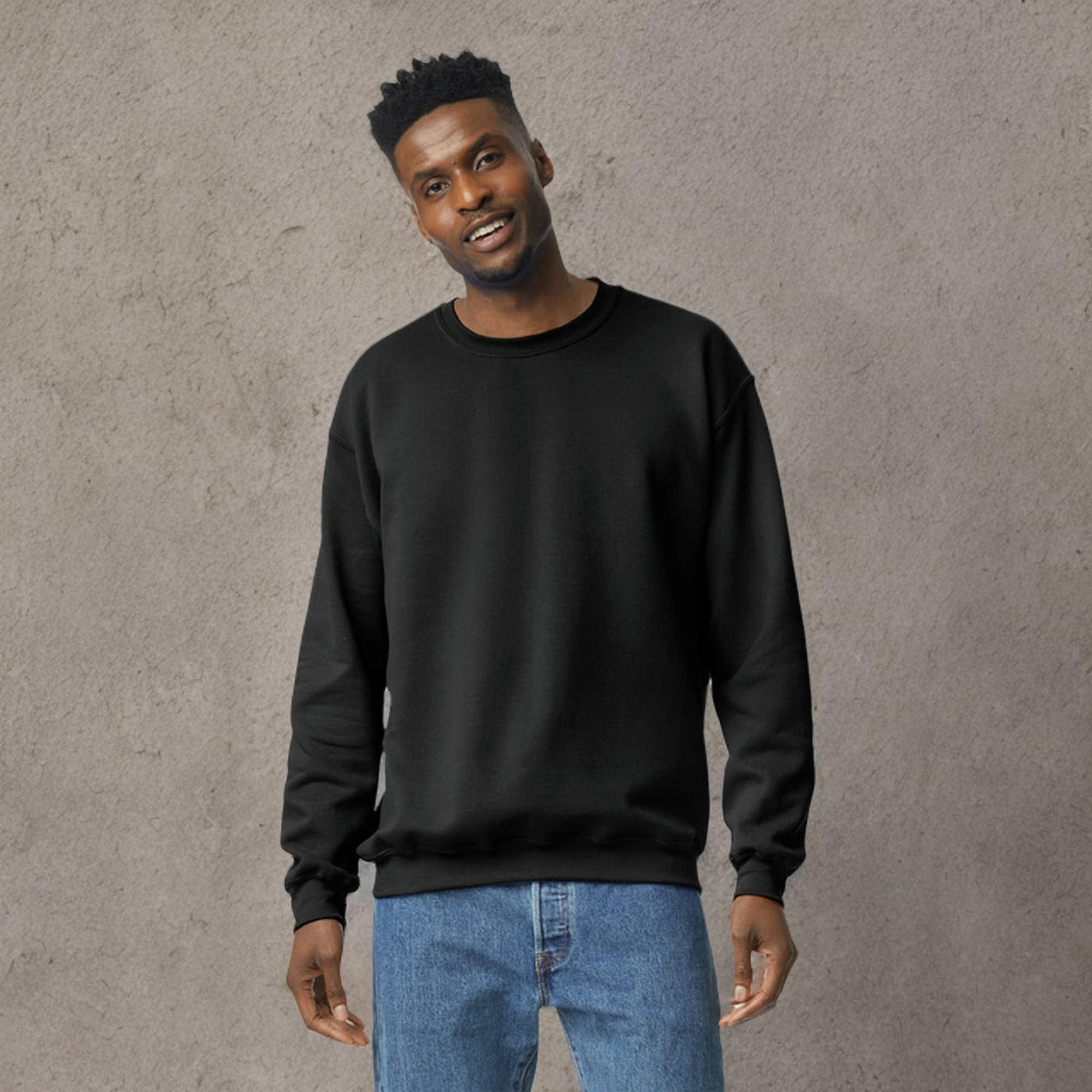 Gildan Unisex Adult Fleece Crewneck Sweatshirt - Soft & Comfortable Casual Pullover (Style G18000) Multipack for Men & Women - Perfect for Everyday Wear, Lounge, Gym & Street Fashion