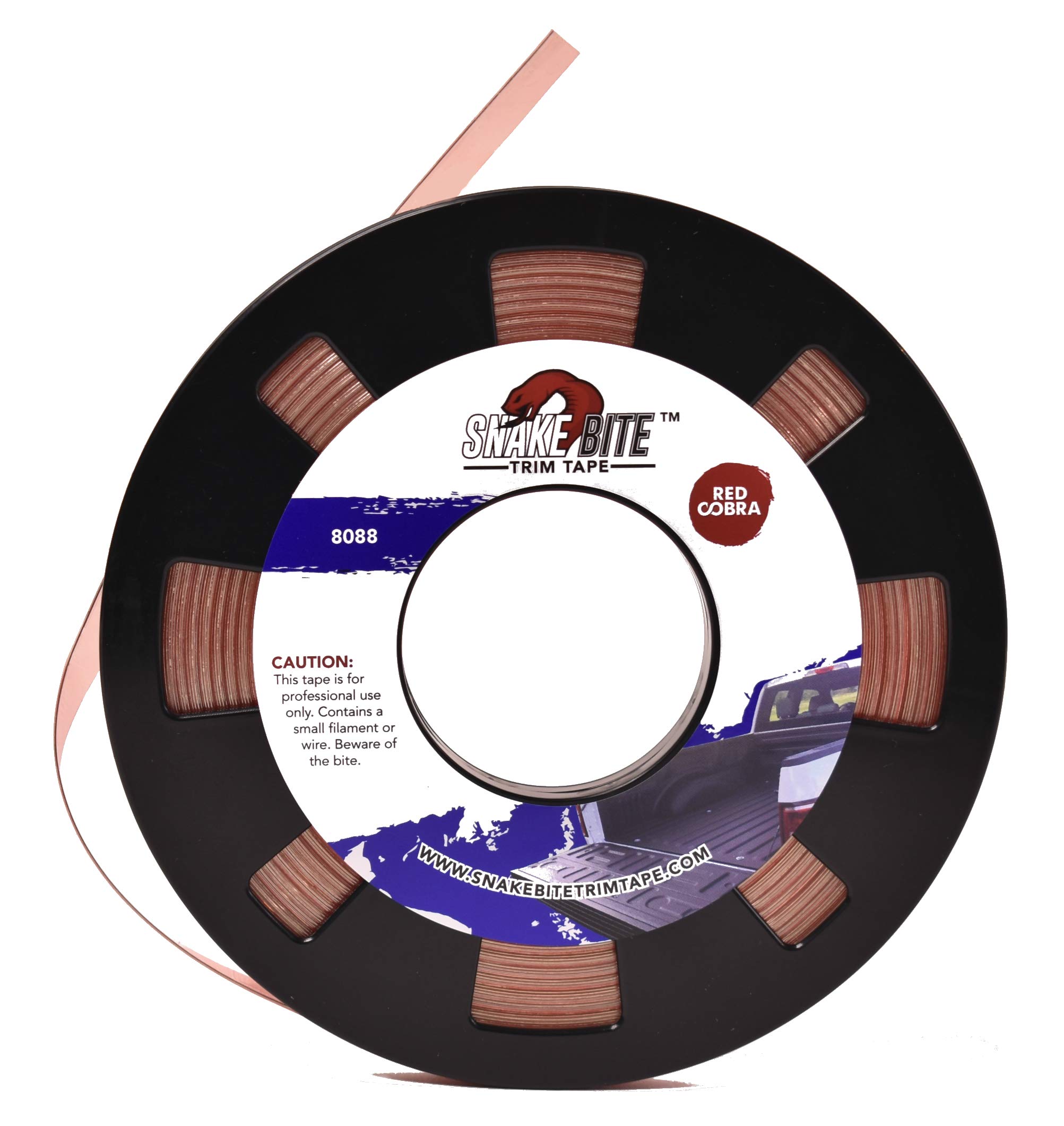 Red Cobra Trim Tape - 120ft Single Roll for Bedliner Wire Cutting & Automotive Edge Protection | Perfect for DIY Car Detailing, Truck Bed Lining, and Vehicle Customization Projects