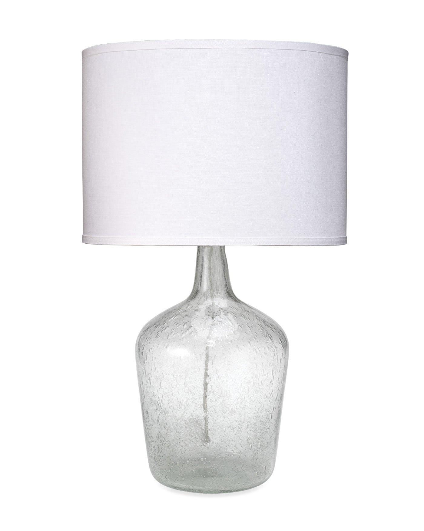 Medium Plum Jar Lamp with Clear Glass - Perfect for Bedroom, Living Room, and Office Decor