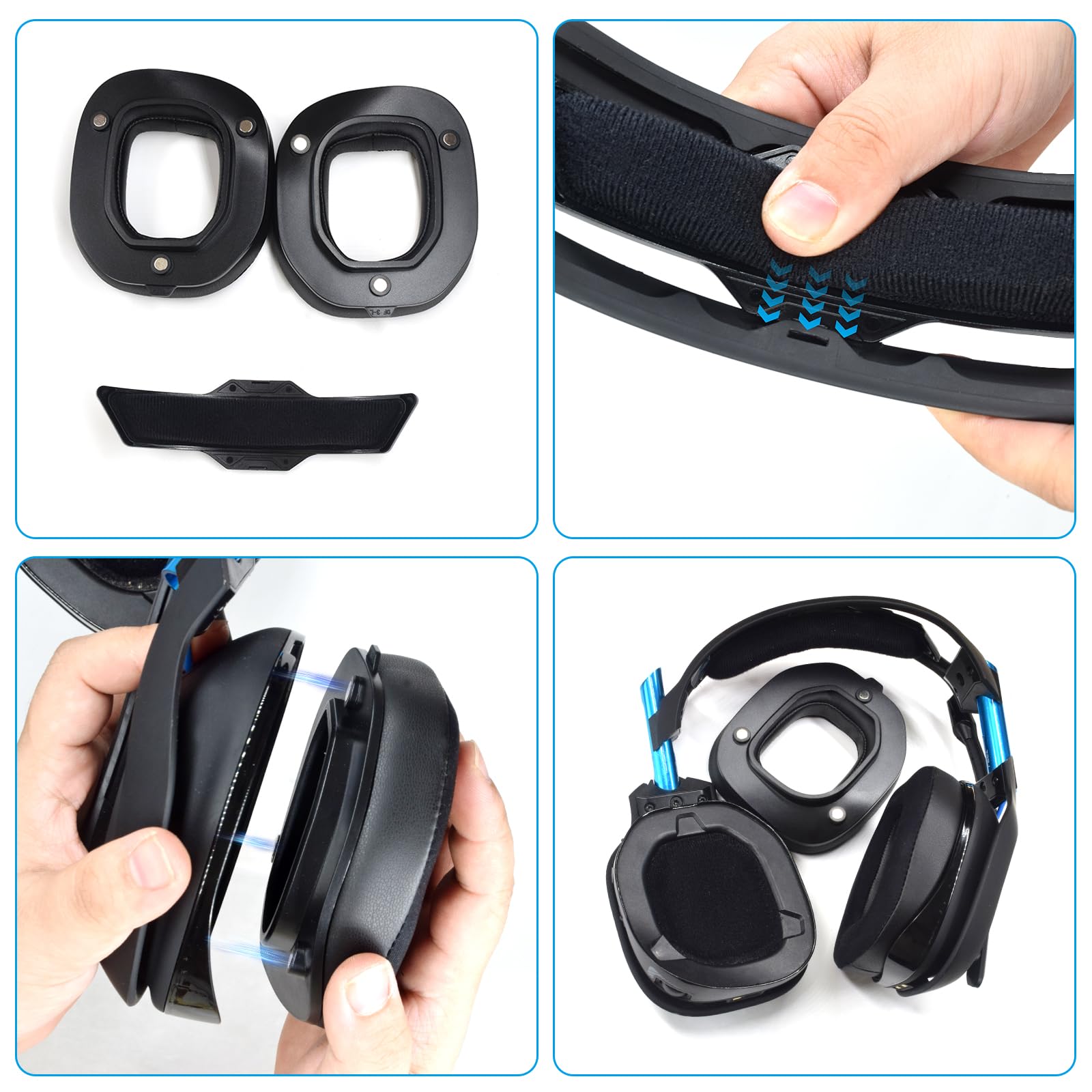 XBERSTAR Replacement Headband for Astro A50 GEN3 Headset - Comfortable Flannel Headband Accessory for Gaming, Streaming & Long Wear Sessions
