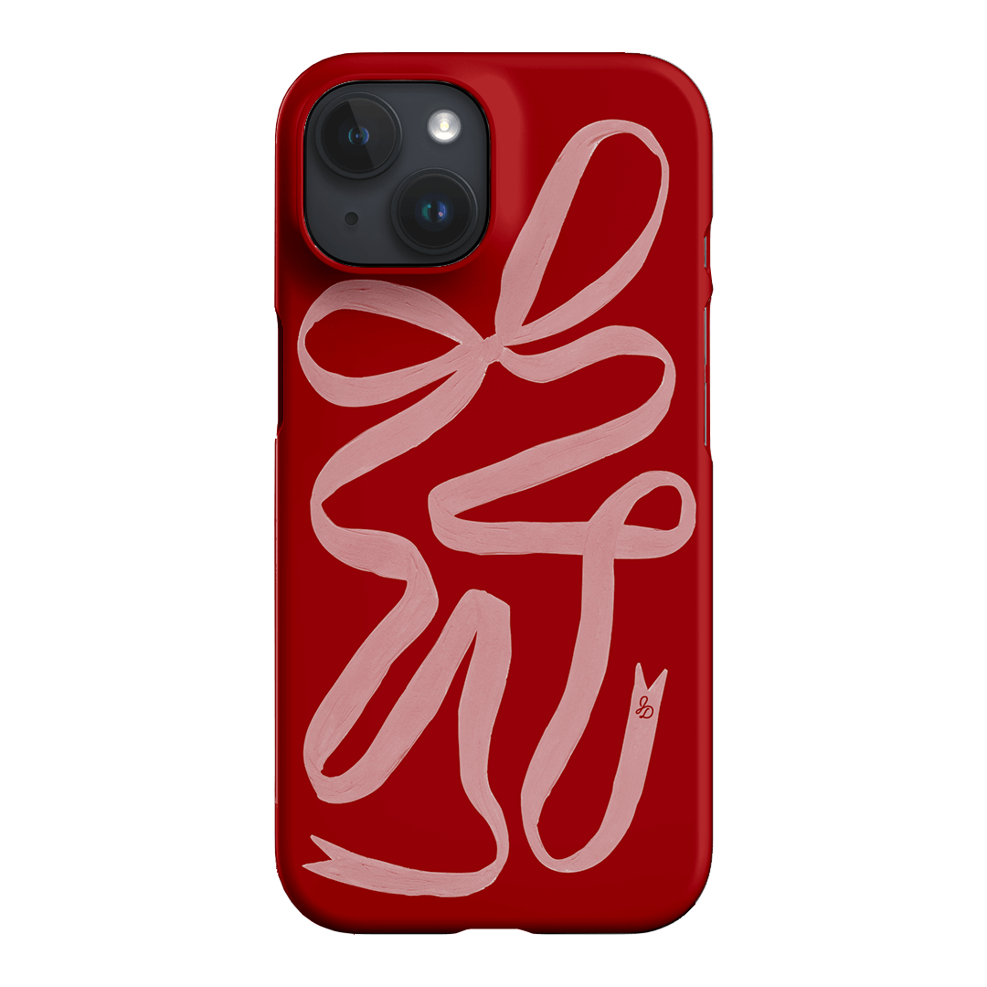 Cupid's Bow Ribbon Phone Case for iPhone & Samsung - Elegant Valentine's Day Gift for Her, Romantic Couple Accessory | Perfect for Dating, Anniversaries & Special Occasions