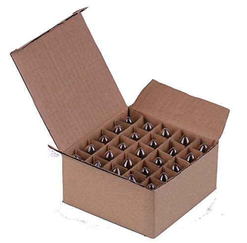 25 Pack 7W Clear E17 Intermediate Base Incandescent Light Bulbs - C9 Replacement for Christmas String Lights, Holiday Decorations, Tree Lighting & Outdoor Festive Displays