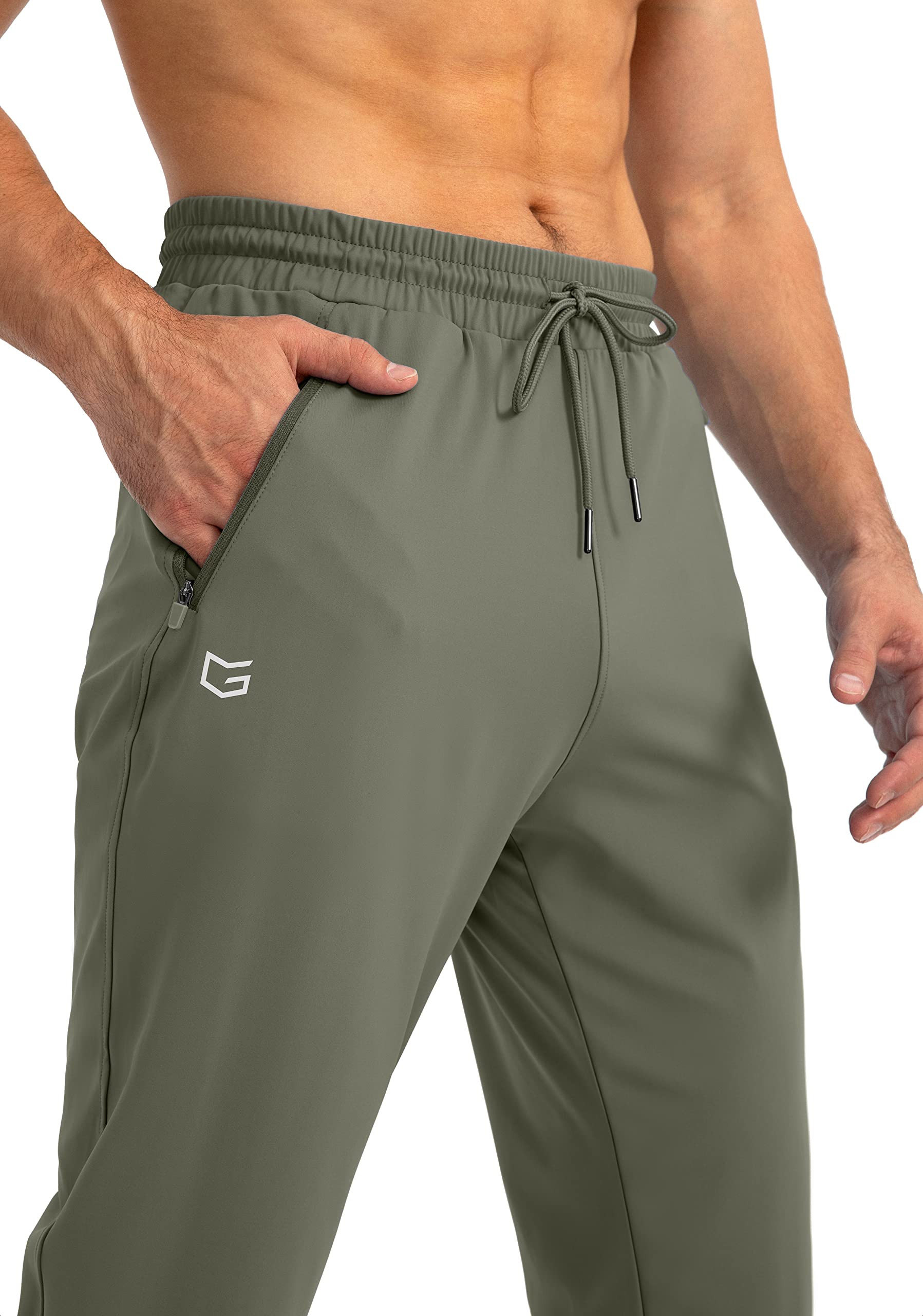 **Men's Tapered Joggers with Zipper Pockets - Athletic Sweatpants for Workout, Running & Jogging - Comfortable & Stylish for Gym, Lounge & Casual Wear**