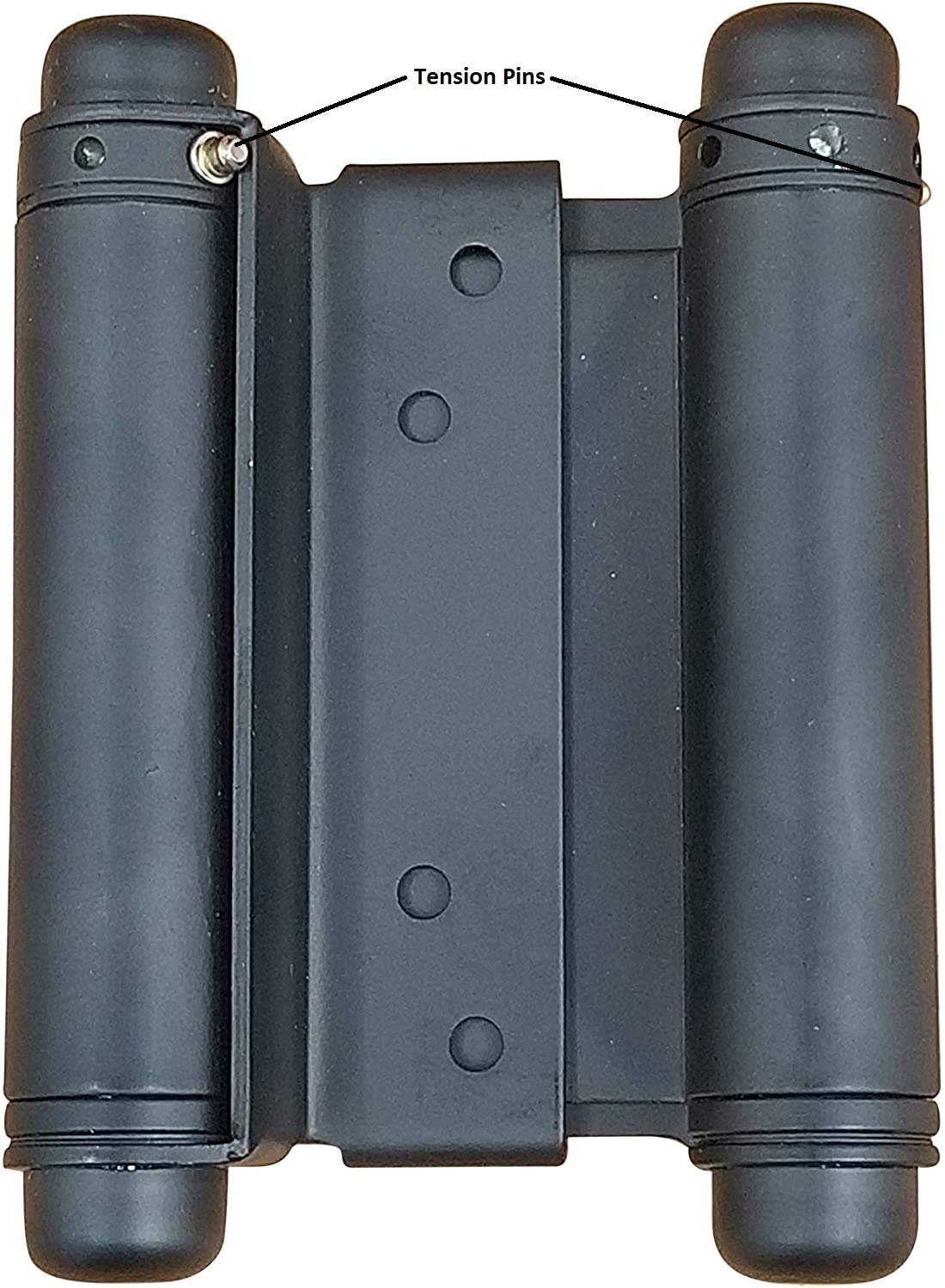 5 Inch Double Action Spring Hinges with Tension Pins - 2 Pack Hinge Outlet Replacement for Cabinet Doors & Furniture (Ideal for Kitchen, Bathroom & Office Use)