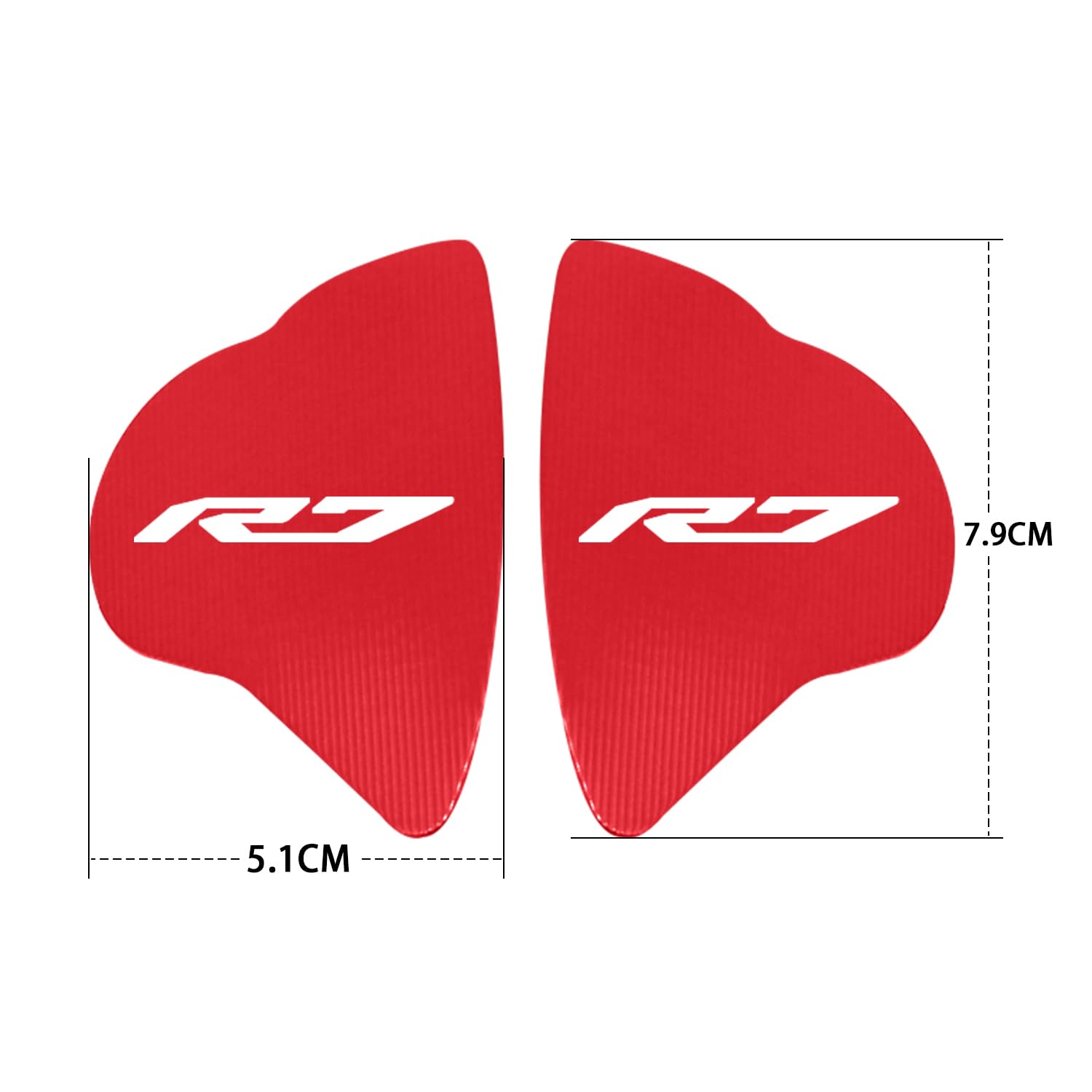 MFGZD CNC Aluminum Motorcycle Mirror Block Off Plates - 2 PCS Replacement for Yamaha R6 R7 2017-2024 Models (Red) - Lightweight Durable Accessory for Street Racing and Custom Bike Builds