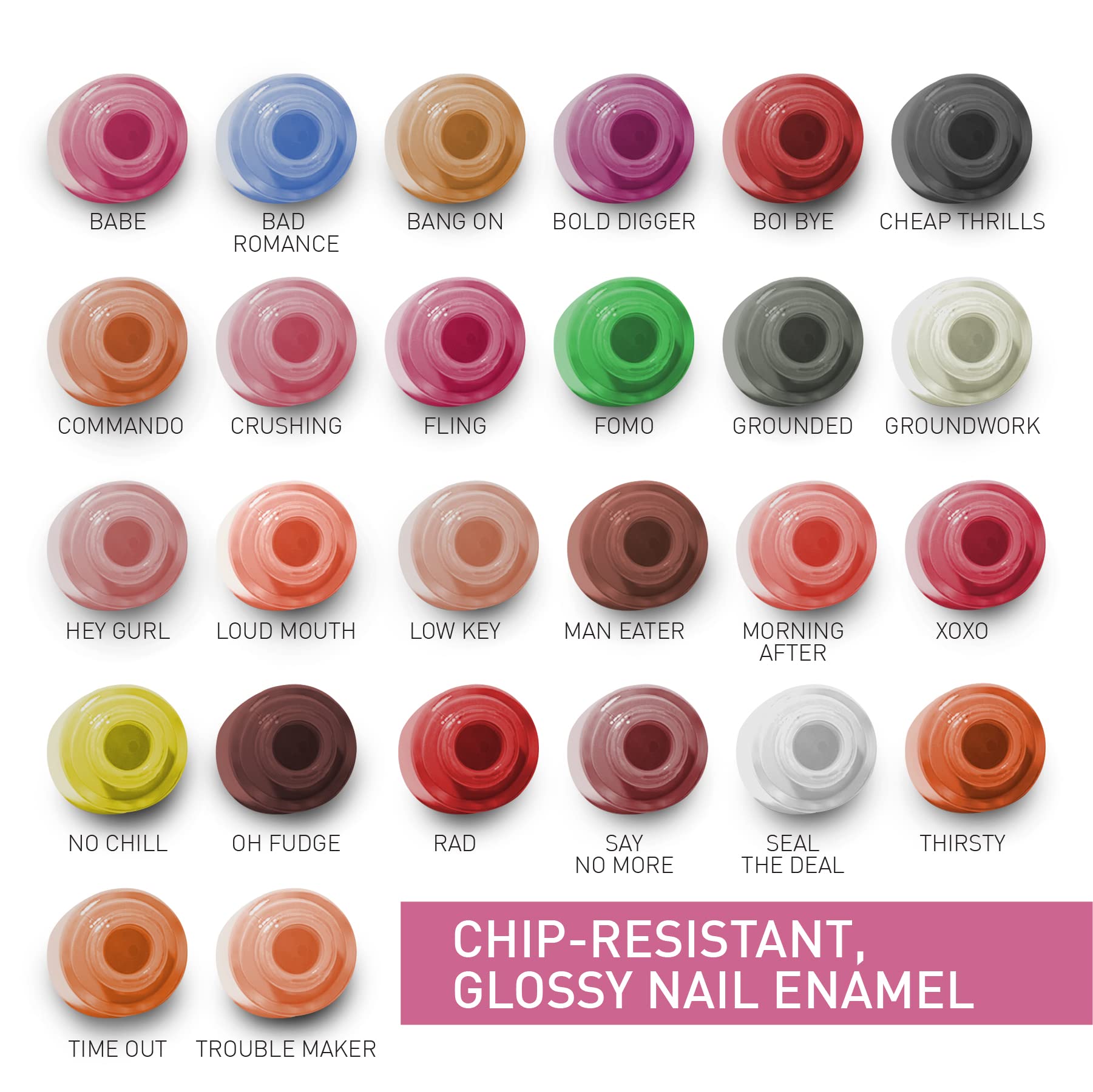 MyGlamm LIT Long Lasting Nail Polish - Grounded (Elegant Gray) 7ml | Chip Resistant, Glossy Finish Nail Enamel | Perfect for Office, Parties & Special Occasions