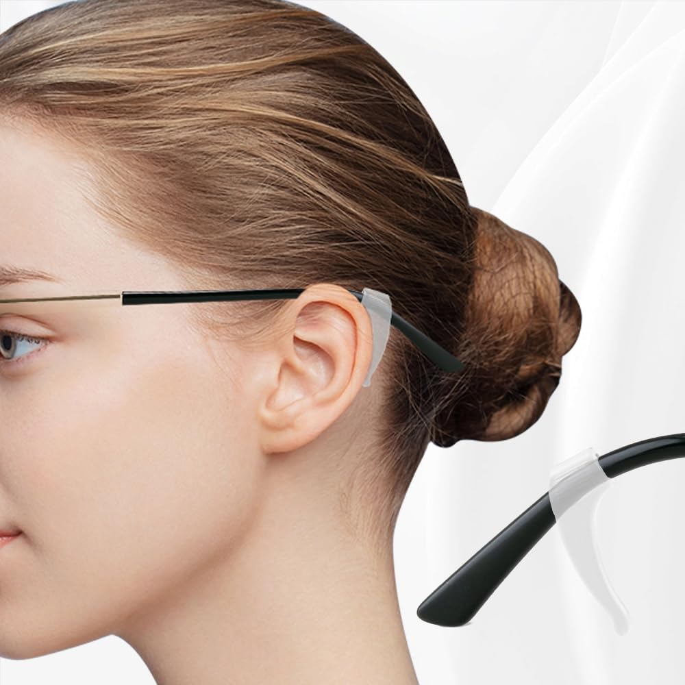 Anti-Slip Eyeglass Ear Grips & Hooks - Secure Fit for Glasses - Perfect for Sports, Reading & Active Lifestyles