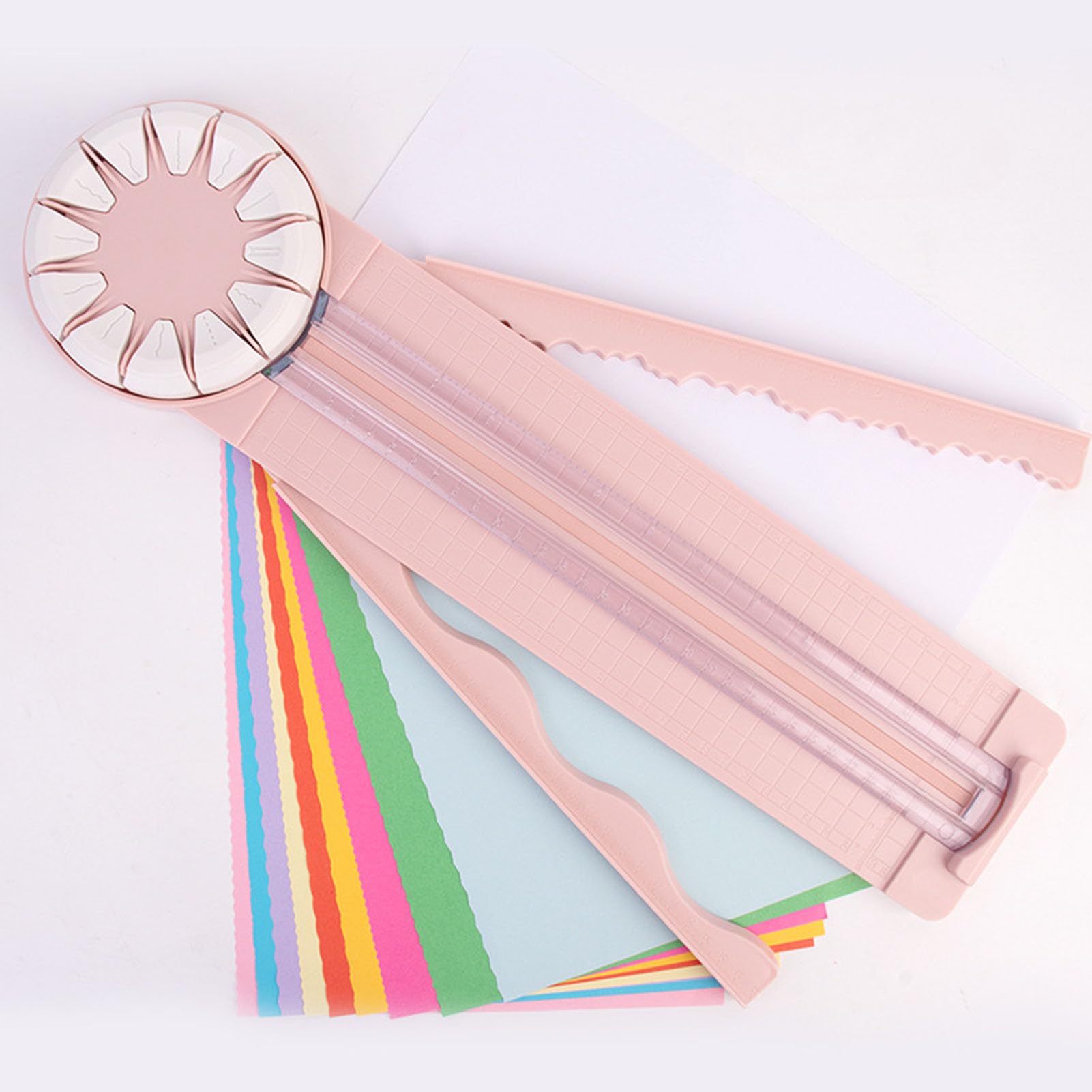 12-in-1 Paper Cutter with 12 Cutting Types for Scrapbooking & Crafts