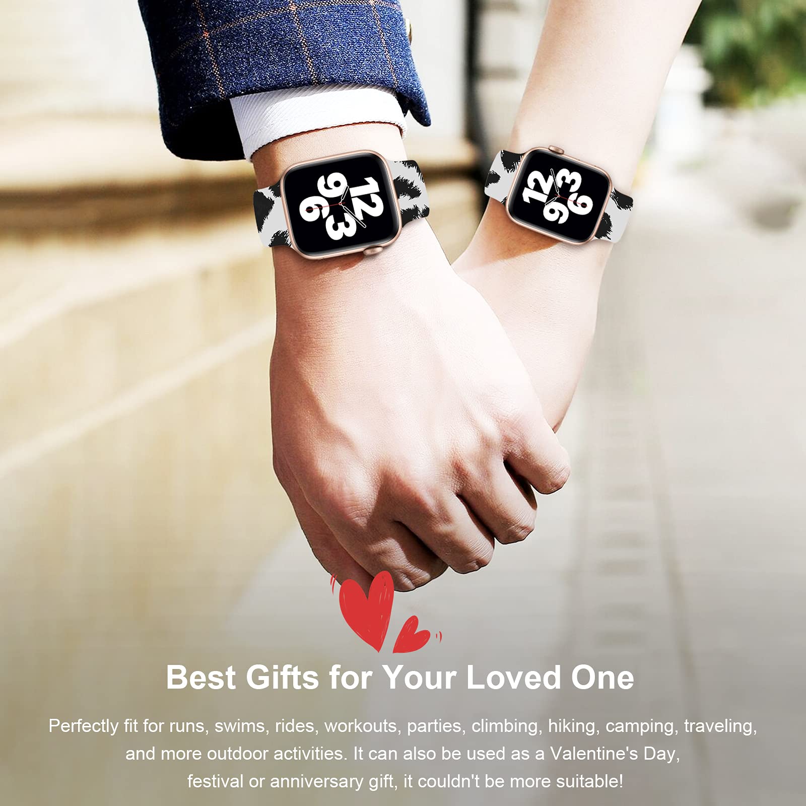 Soft Silicone Apple Watch Bands 38mm 40mm 42mm 44mm - Sport Replacement Strap for iWatch Series 6/5/4/3/2/1/SE - Breathable Comfortable Wristband for Men & Women - Perfect for Running, Gym & Daily Wear