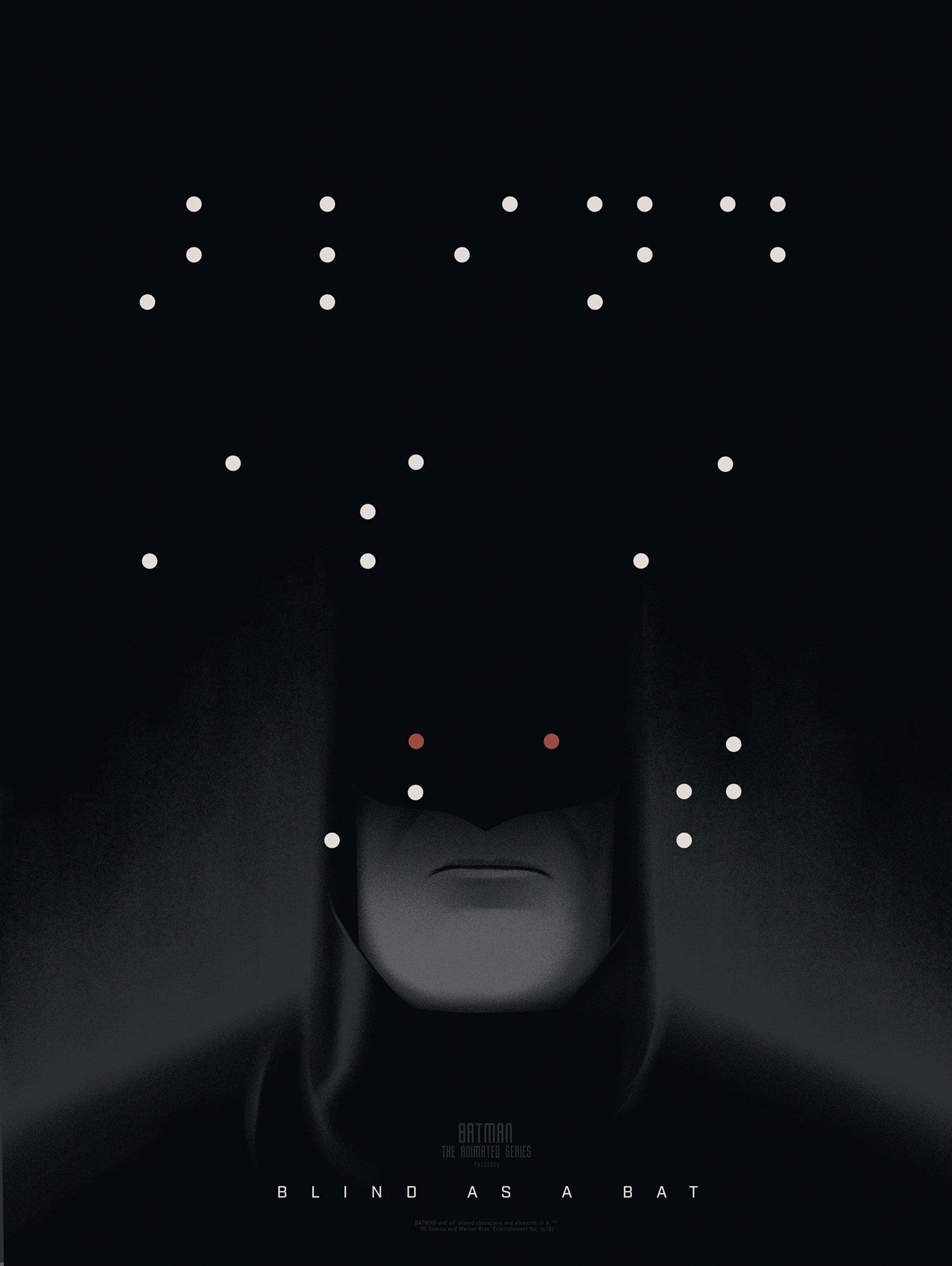 Batman: The Animated Series 'Blind as a Bat' Screen Printed Poster - DC Comics Wall Art for Home, Office & Game Room Decor