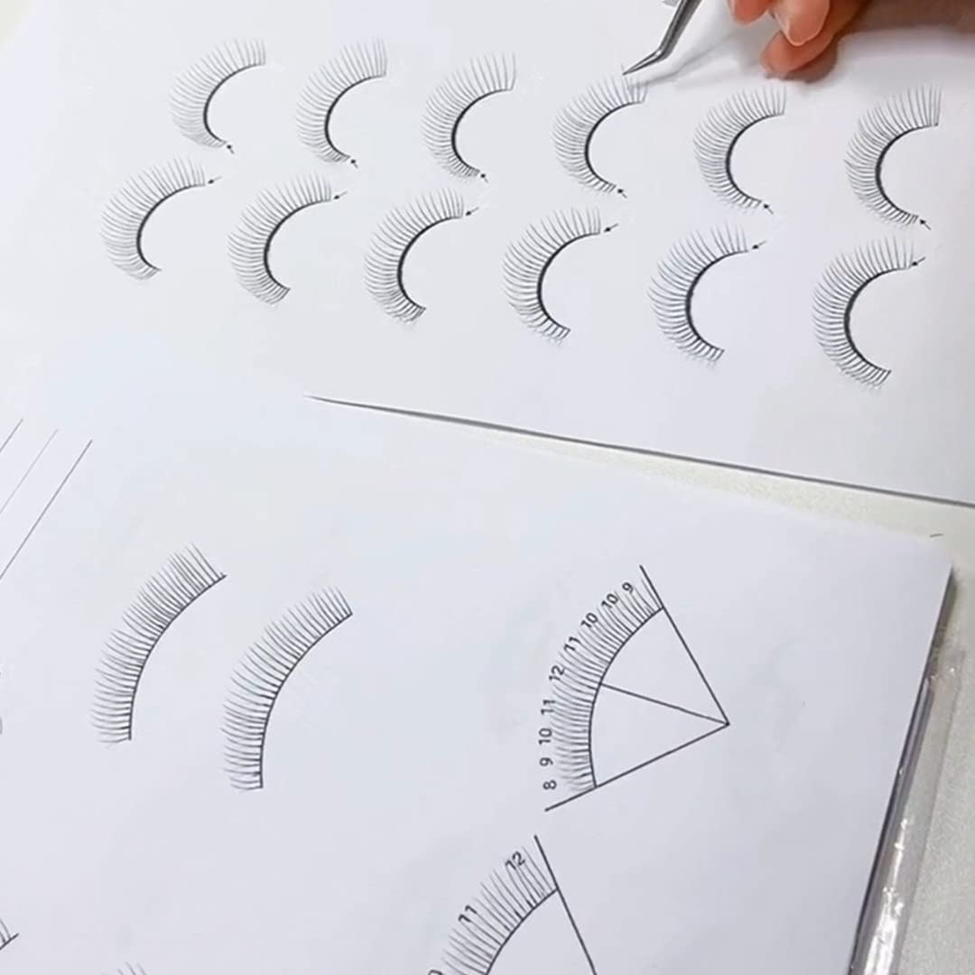 Professional Eyelash Extensions Training Book for Beginners - Step-by-Step Lash Practice Guide for Salon & Home Use