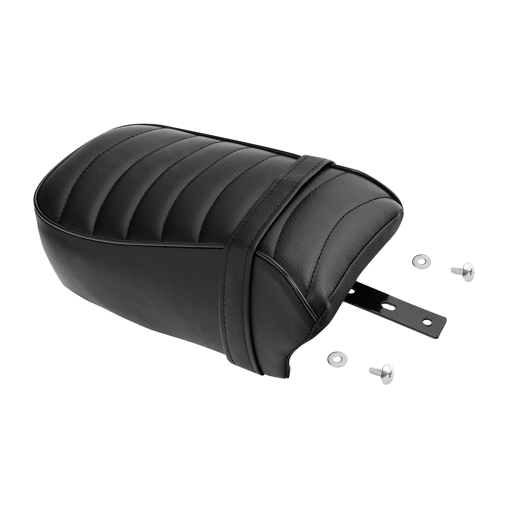 TCT-MOTORPARTS Rear Passenger Seat Pillion Pad for Harley Sportster Iron 883 XL883N (2016-2022) & Iron 1200 XL1200NS (2018-2022) - Black Comfort Cushion for Two-Up Riding, Long Distance Cruising and Weekend Getaways