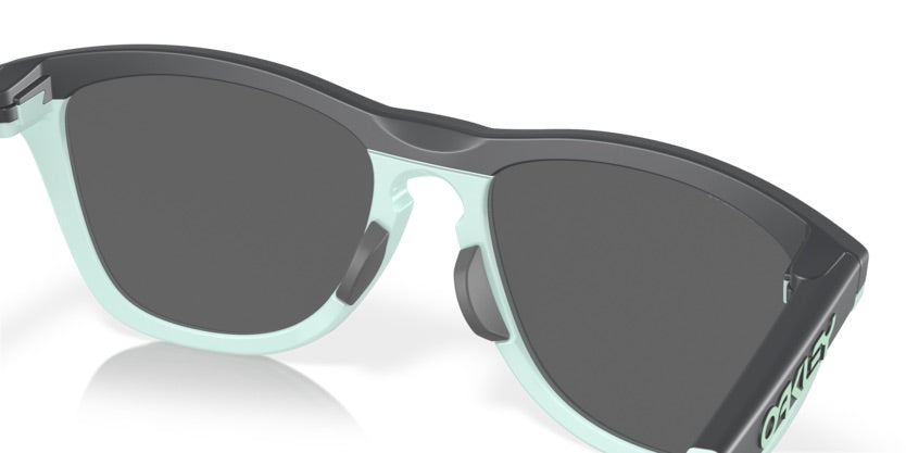 Oakley Frogskins Sunglasses Matte Carbon Frame with Prizm Blue Milkshake Lenses - Stylish & UV Protection for Outdoor Sports, Driving & Daily Wear