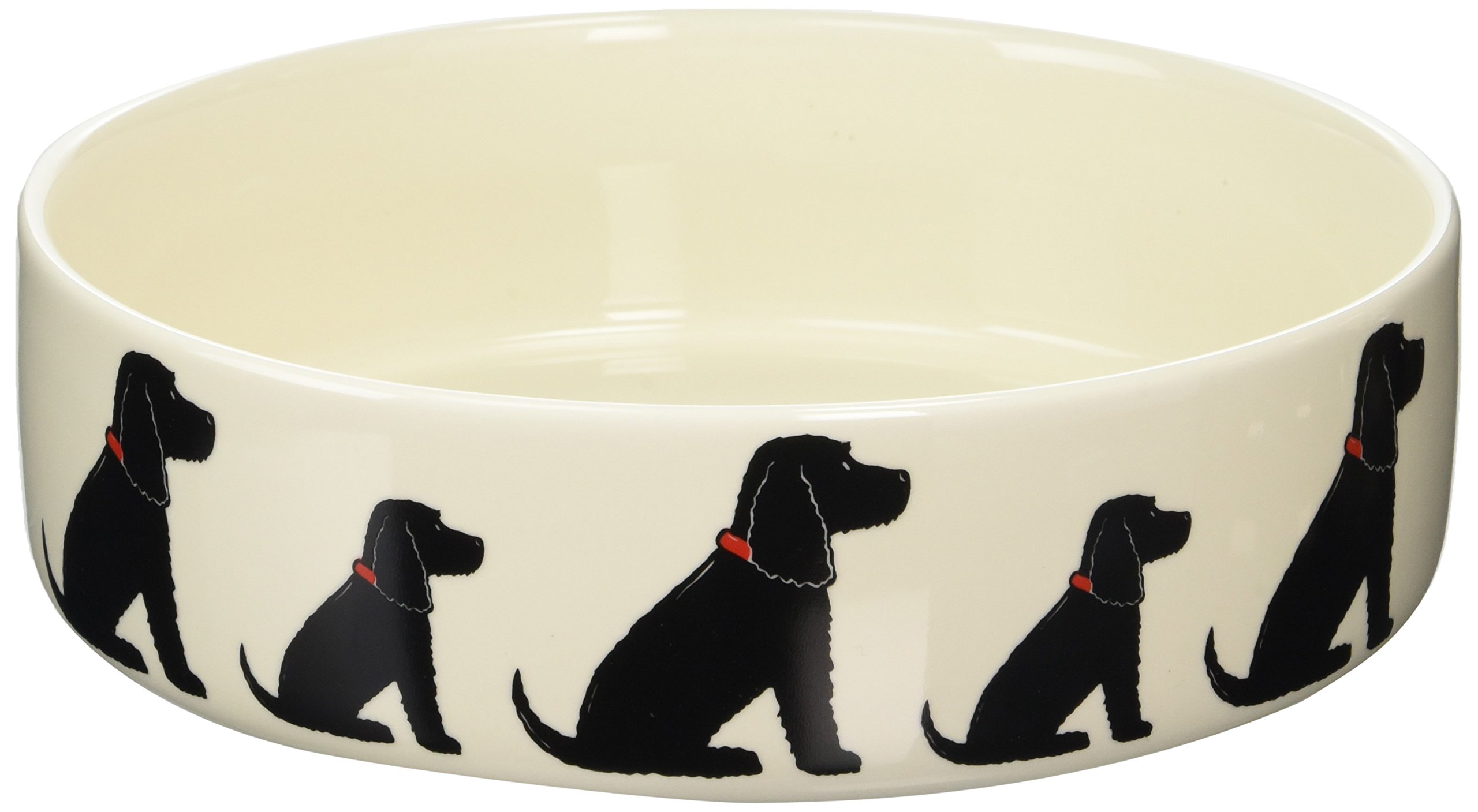Sweet William Cocker Spaniel Dog Bowl - Non-Slip Ceramic Pet Food Dish with Cute Puppy Design - Perfect for Small to Medium Dogs at Home or Travel