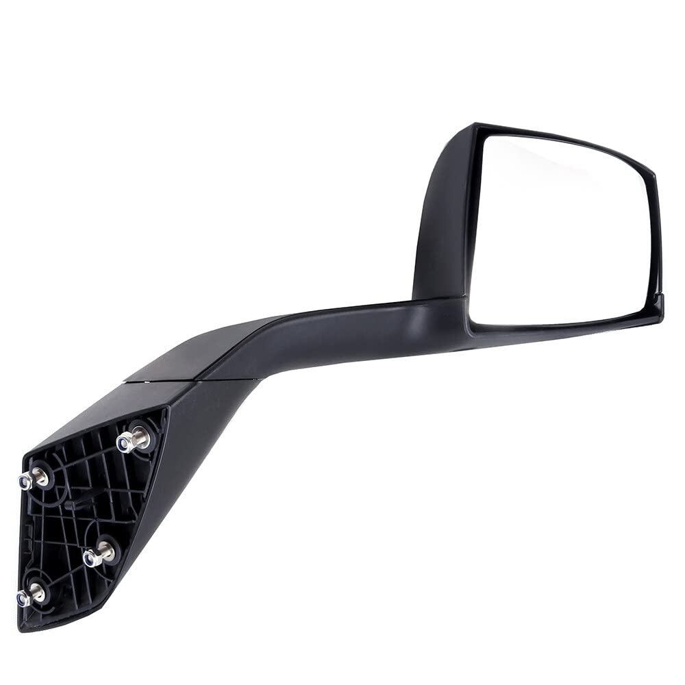 SCITOO Black Manual Left Driver Side Tow Mirror for Volvo VN & VNL Trucks (2004-2016) - Durable Automotive Exterior Hood Mirror Replacement (Part# 82361058) | Perfect for Long-Haul Trucking & Towing Applications
