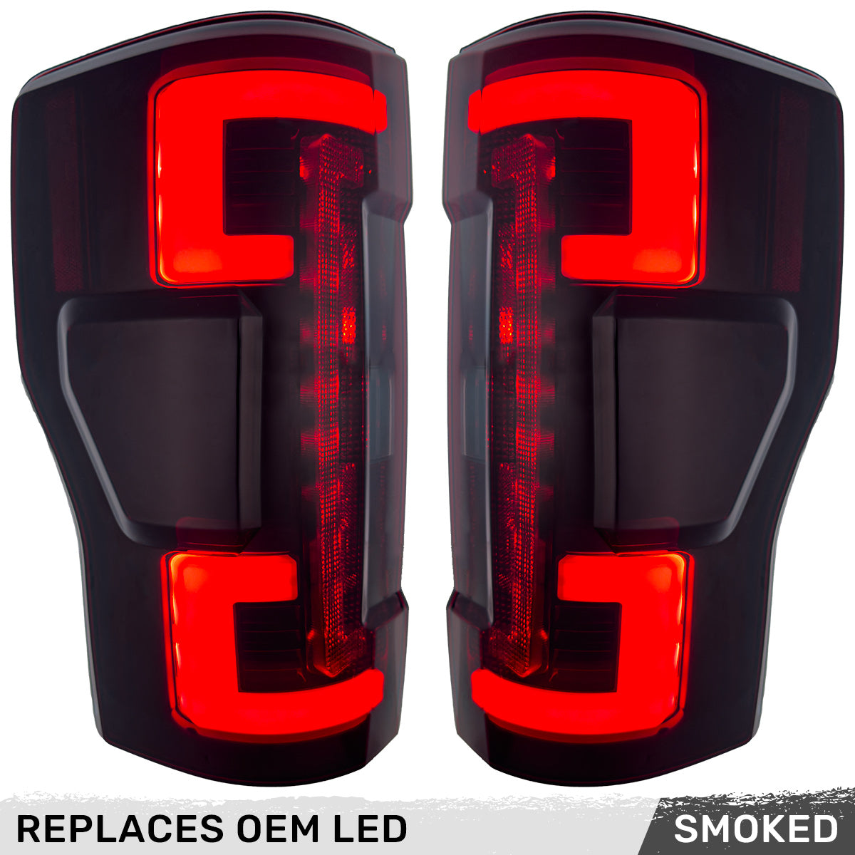 Ford Super Duty 2020-2022 Ultra Bright OLED Tail Lights - Direct Replacement for Factory/OEM LED - Multiple Lens Options - Perfect for Off-Roading & Night Driving