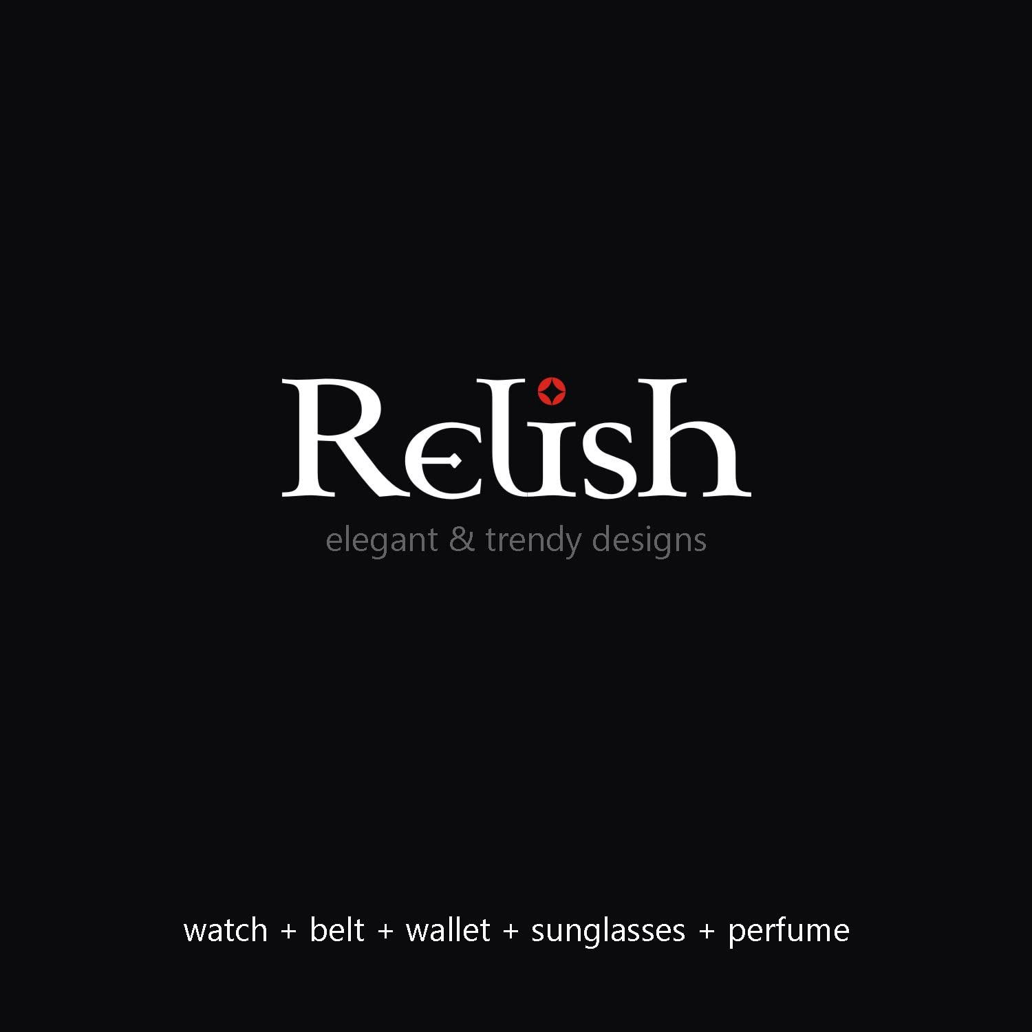 Relish Analogue Men's Watch - Black Dial & Leather Strap - Stylish Casual & Dress Watch for Everyday Wear & Formal Occasions