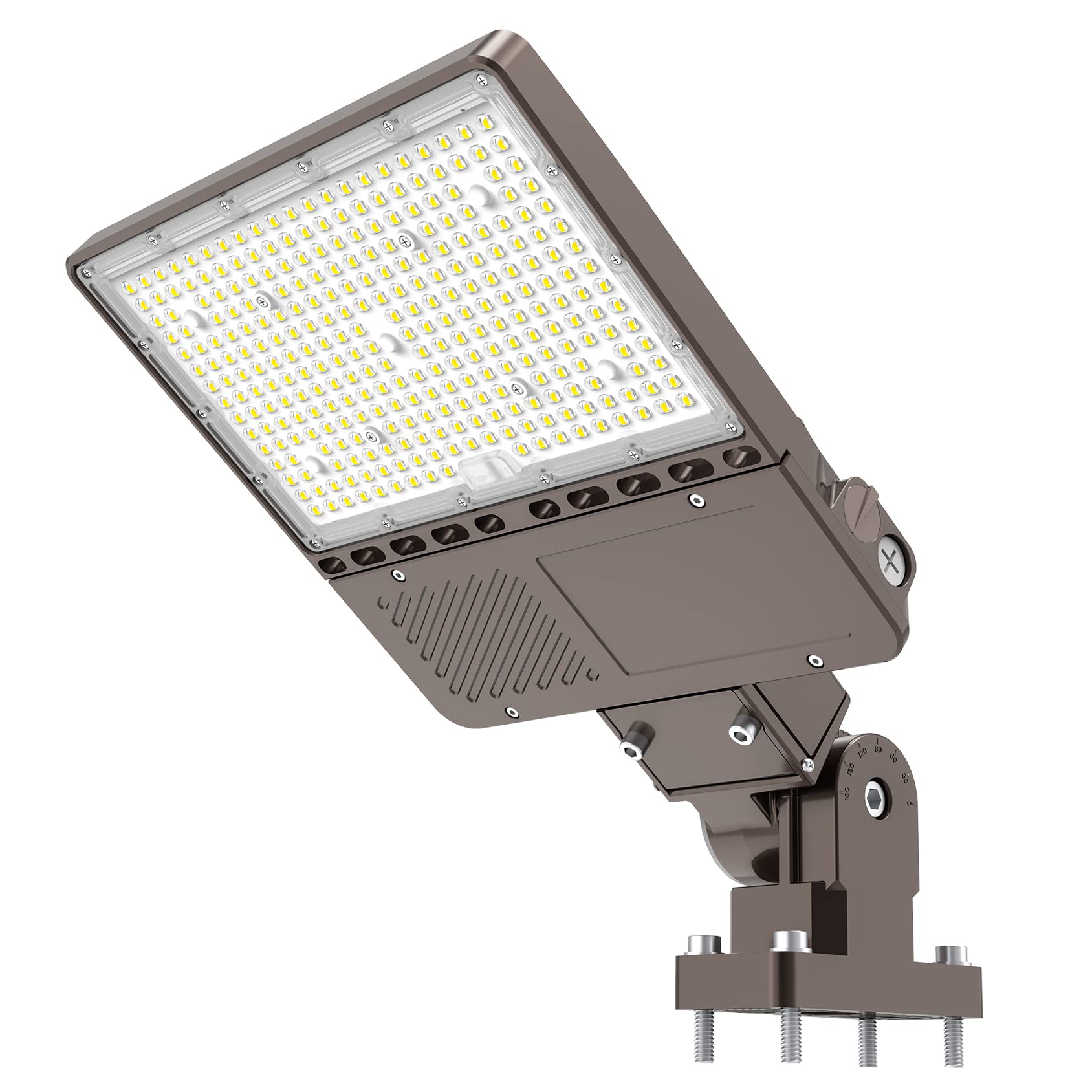 150W LED Parking Lot Light with Photocell - 22,500LM Commercial Shoebox Pole Light - Dusk to Dawn 5000K IP65 Outdoor Flood Light - AC 100-277V - Ideal for Parking Lots, Sports Courts, Streets and Road Lighting
