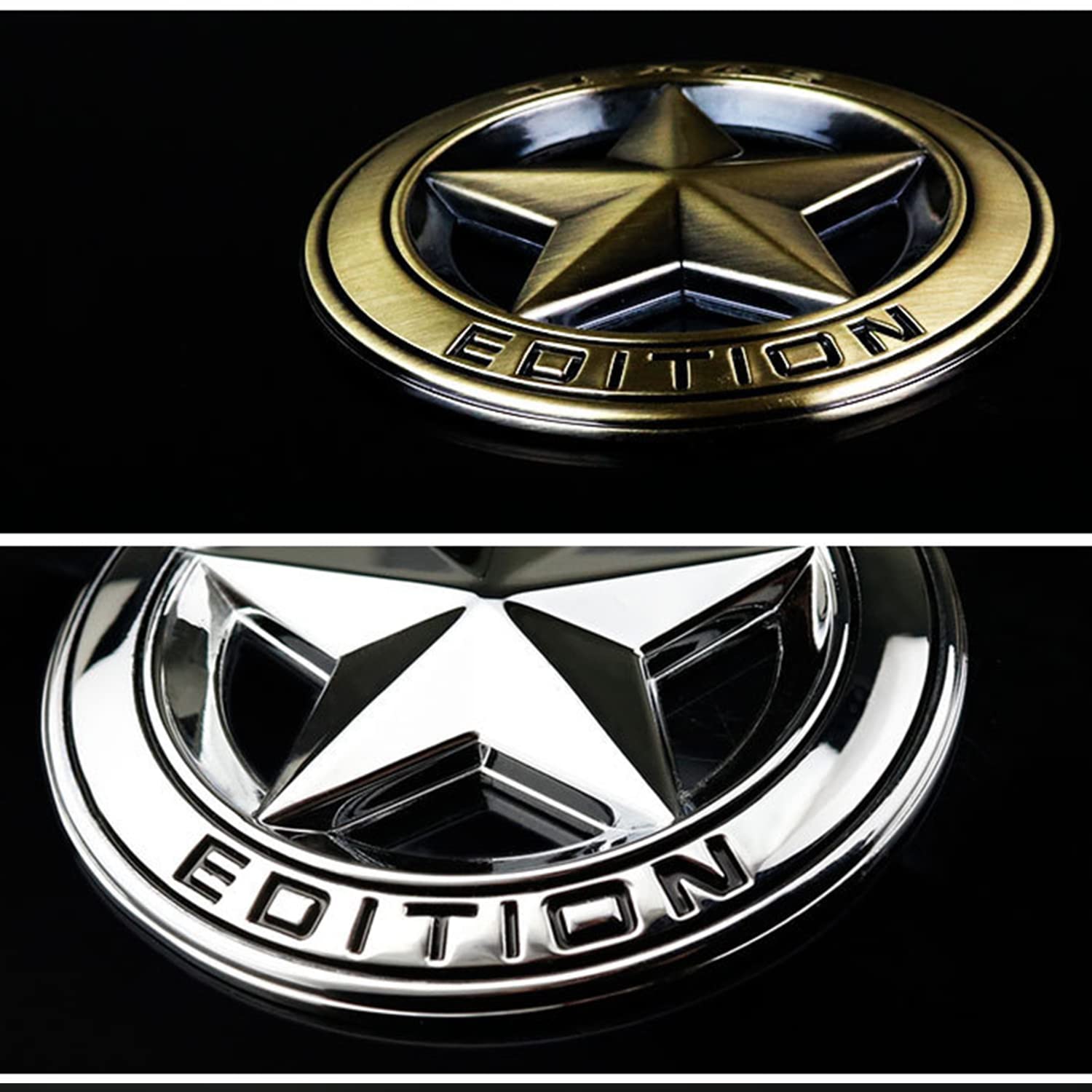 Lone Star Texas 3D Metal Car Emblem - Silver Texas Shape Auto Decal Sticker for Trucks & SUVs | Durable Outdoor Vehicle Accessory for Texas Pride & Car Customization