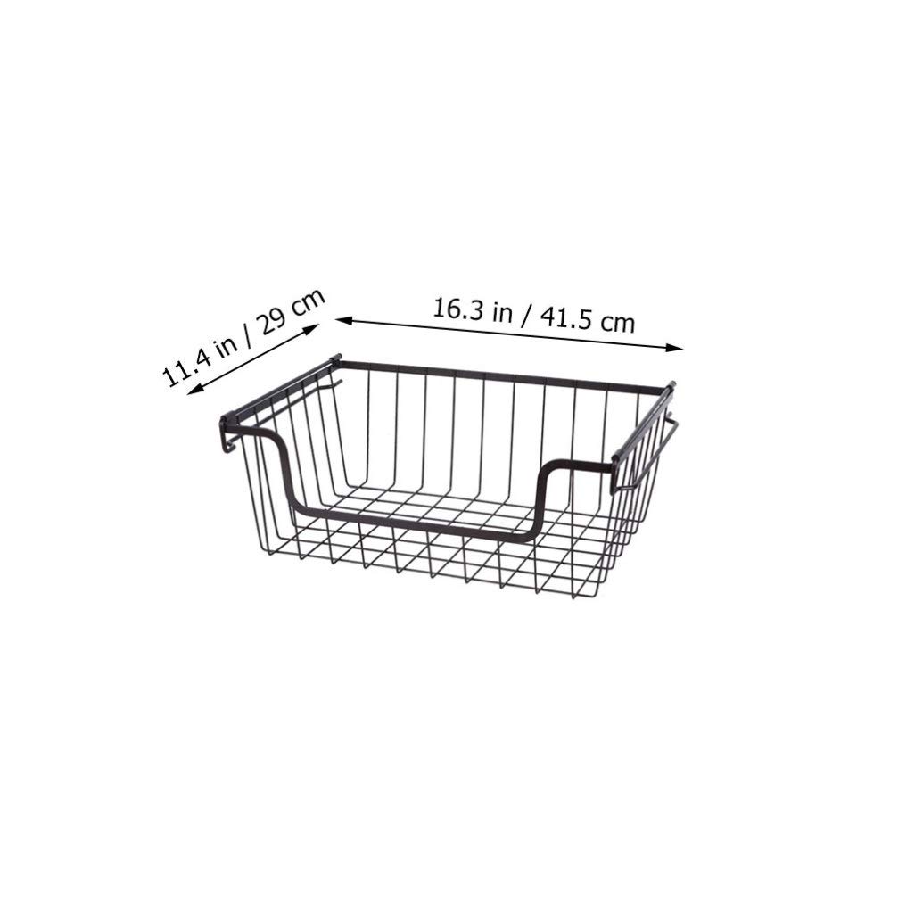 **Cabilock 1-Piece Metal Wire Storage Basket - Durable Pantry, Bathroom & Vanity Organizer for Shelves, Desk, Shower & Makeup - Perfect for Kitchen, Bathroom & Office Organization**